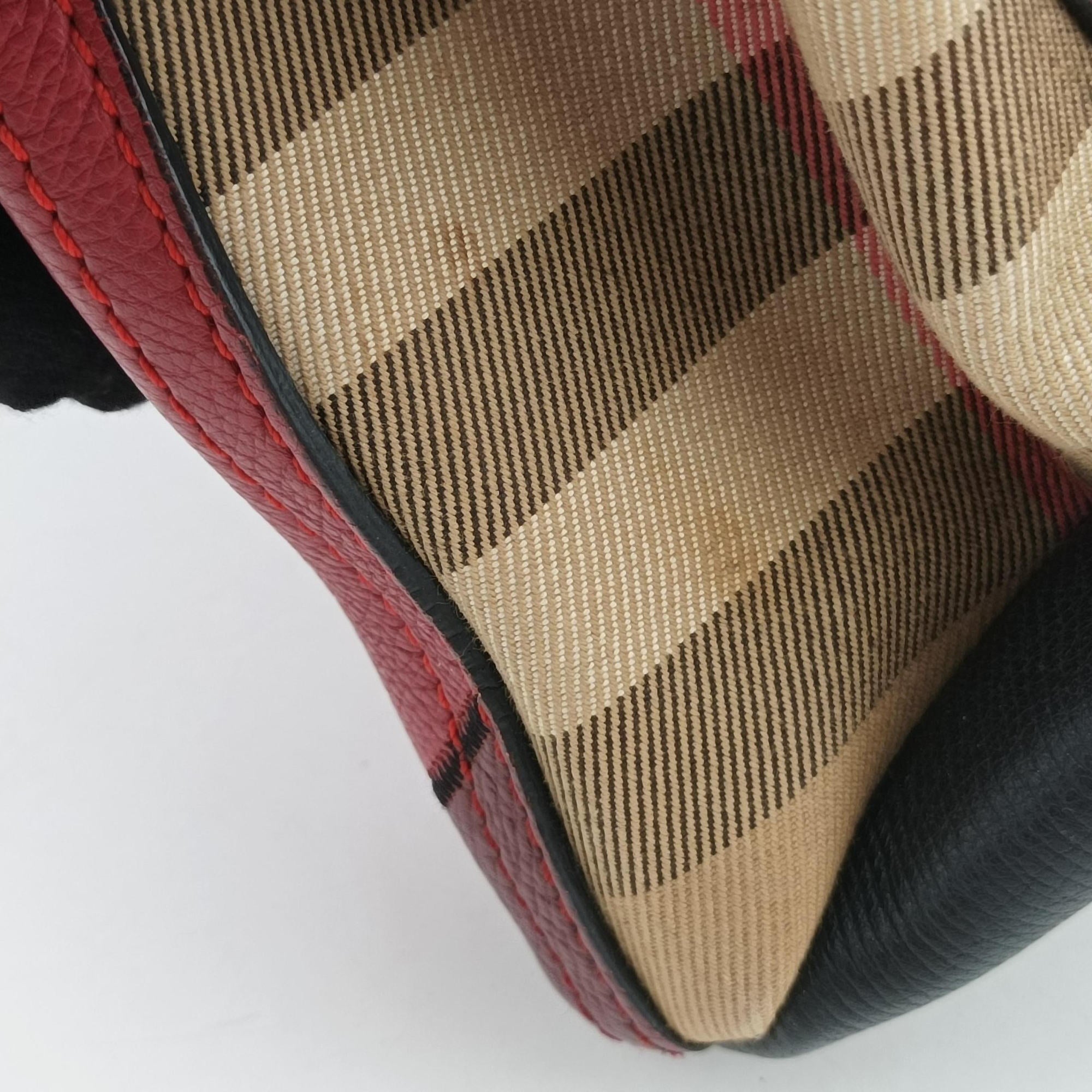 Pre-owned Burberry Banner Patchwork Medium Tote Multicolour Leather CF 402 handbag | stylenewstar