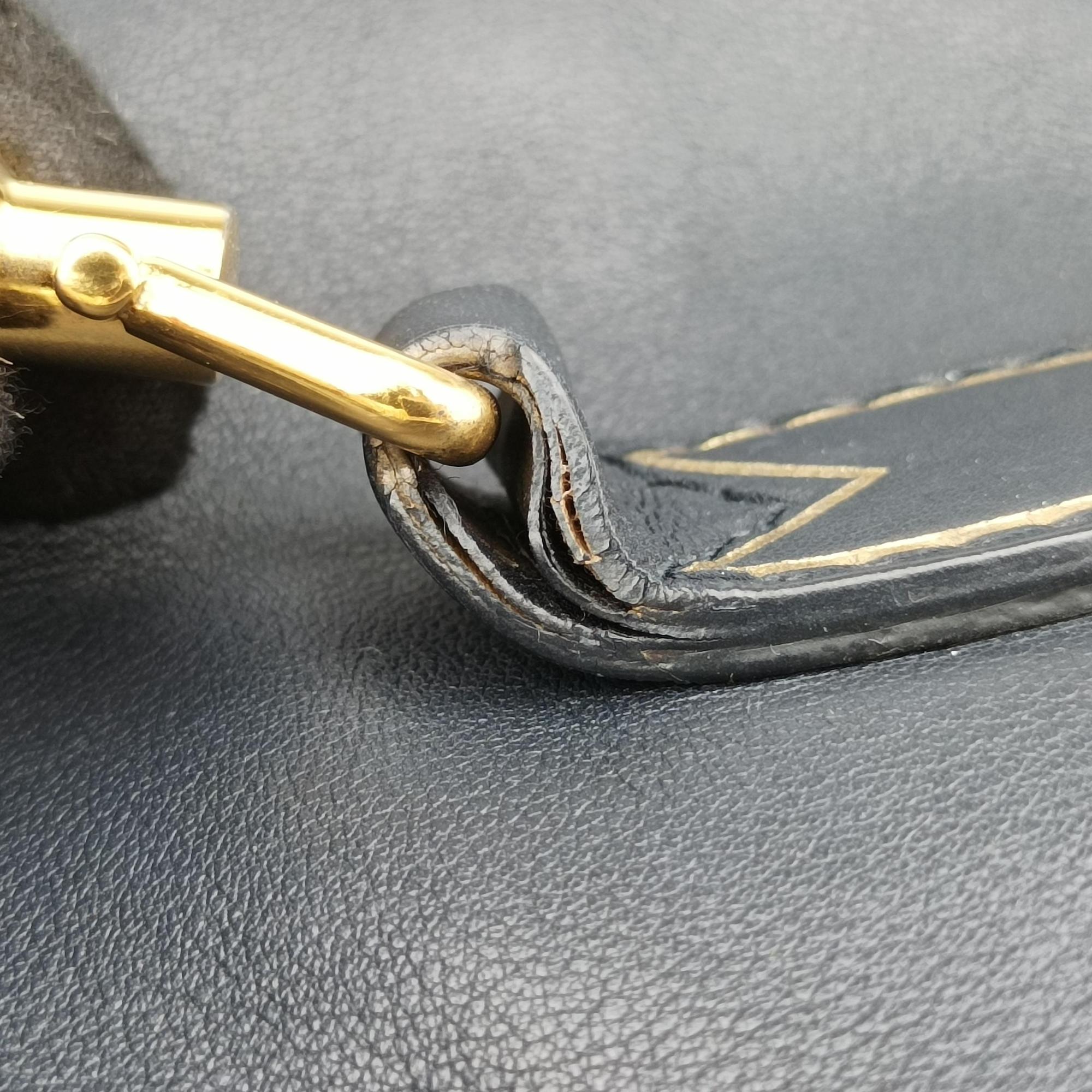 Pre-owned Gucci New Jackie Black Leather 281178 shoulderbag | stylenewstar
