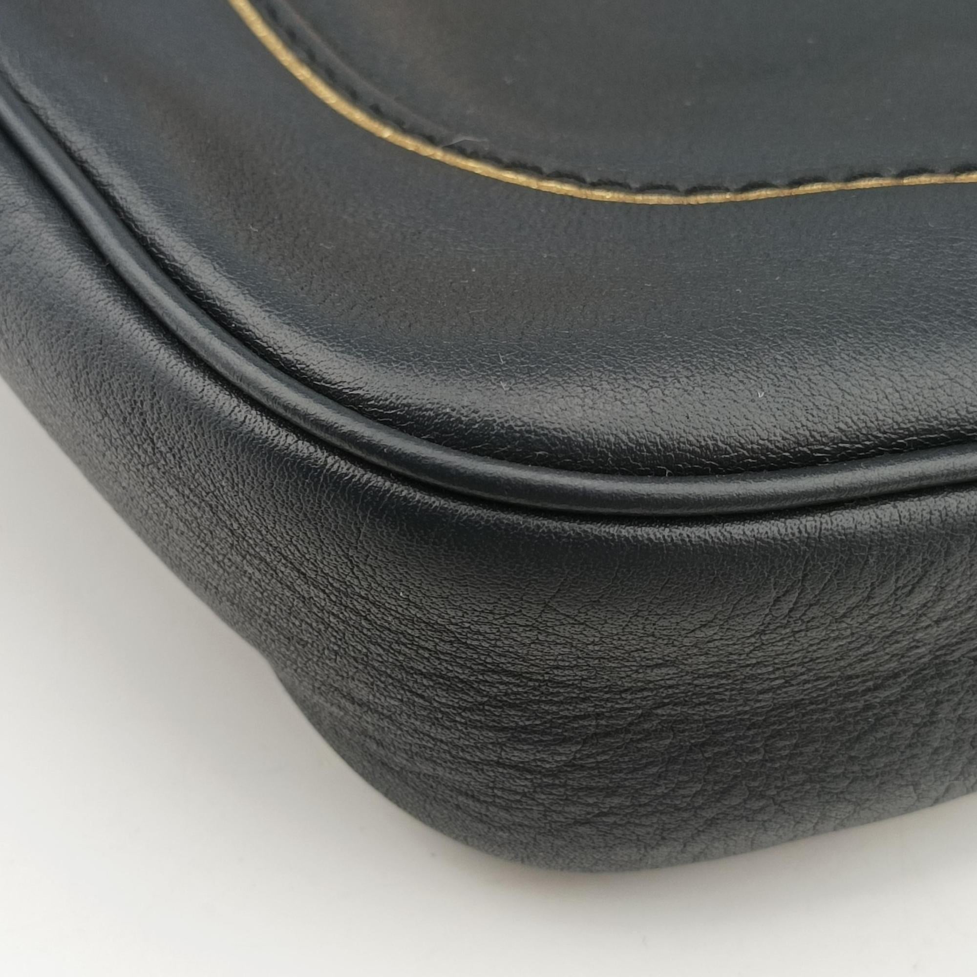 Pre-owned Gucci New Jackie Black Leather 281178 shoulderbag | stylenewstar