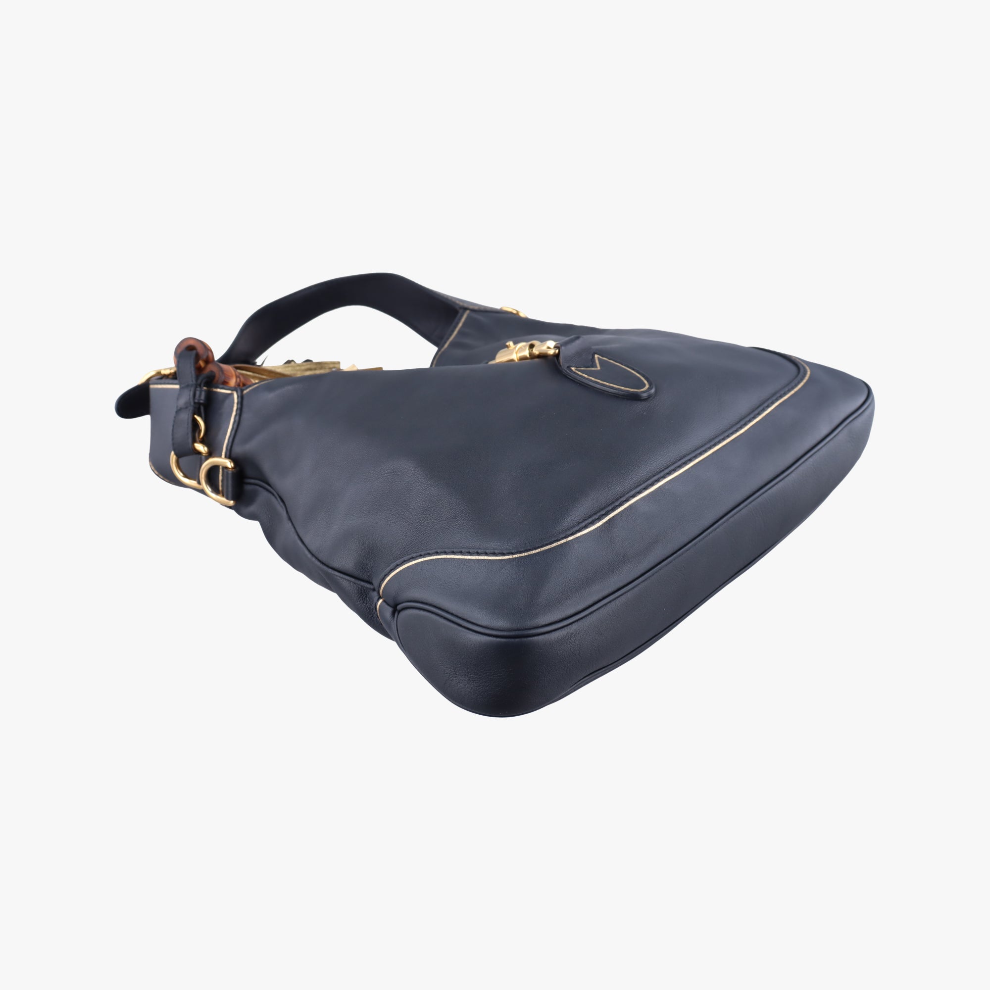 Pre-owned Gucci New Jackie Black Leather 281178 shoulderbag | stylenewstar