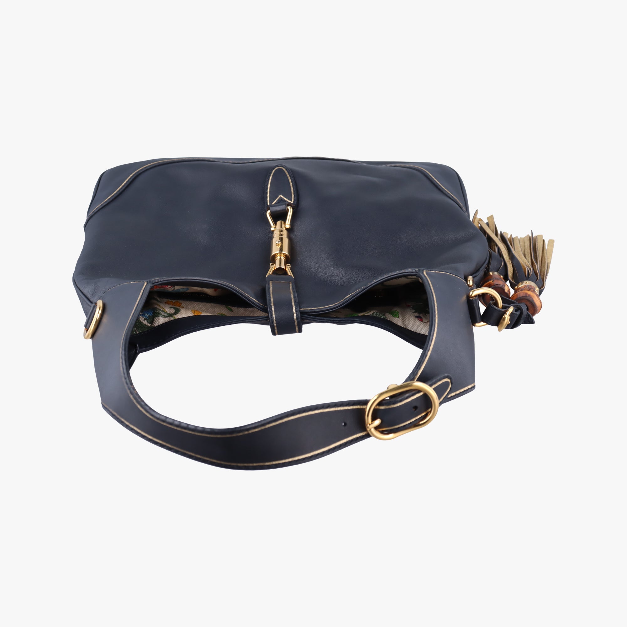 Pre-owned Gucci New Jackie Black Leather 281178 shoulderbag | stylenewstar