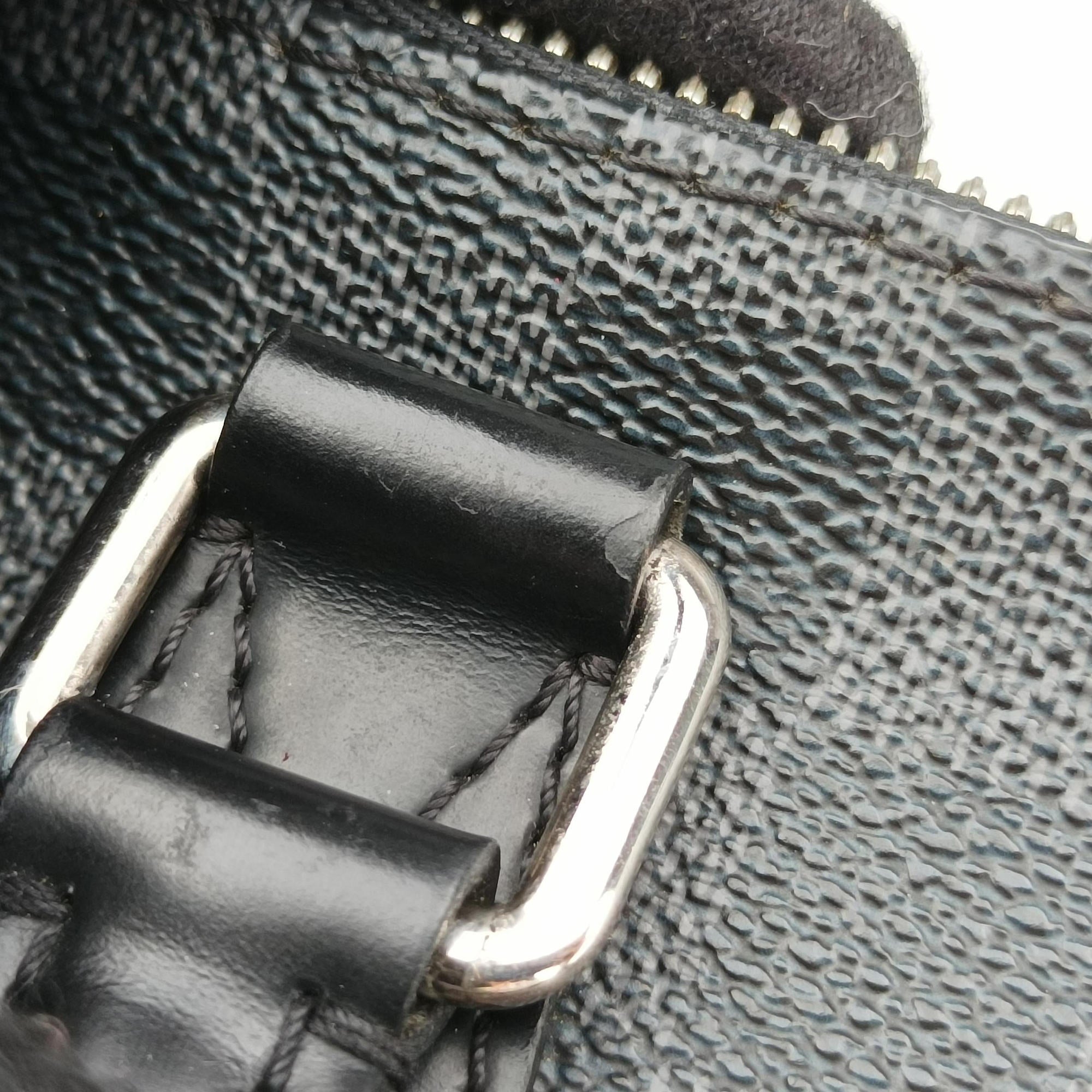 Pre-owned Louis Vuitton Porte Documents Jour Noir Damier Graphite N48224 shoulderbag | stylenewstar