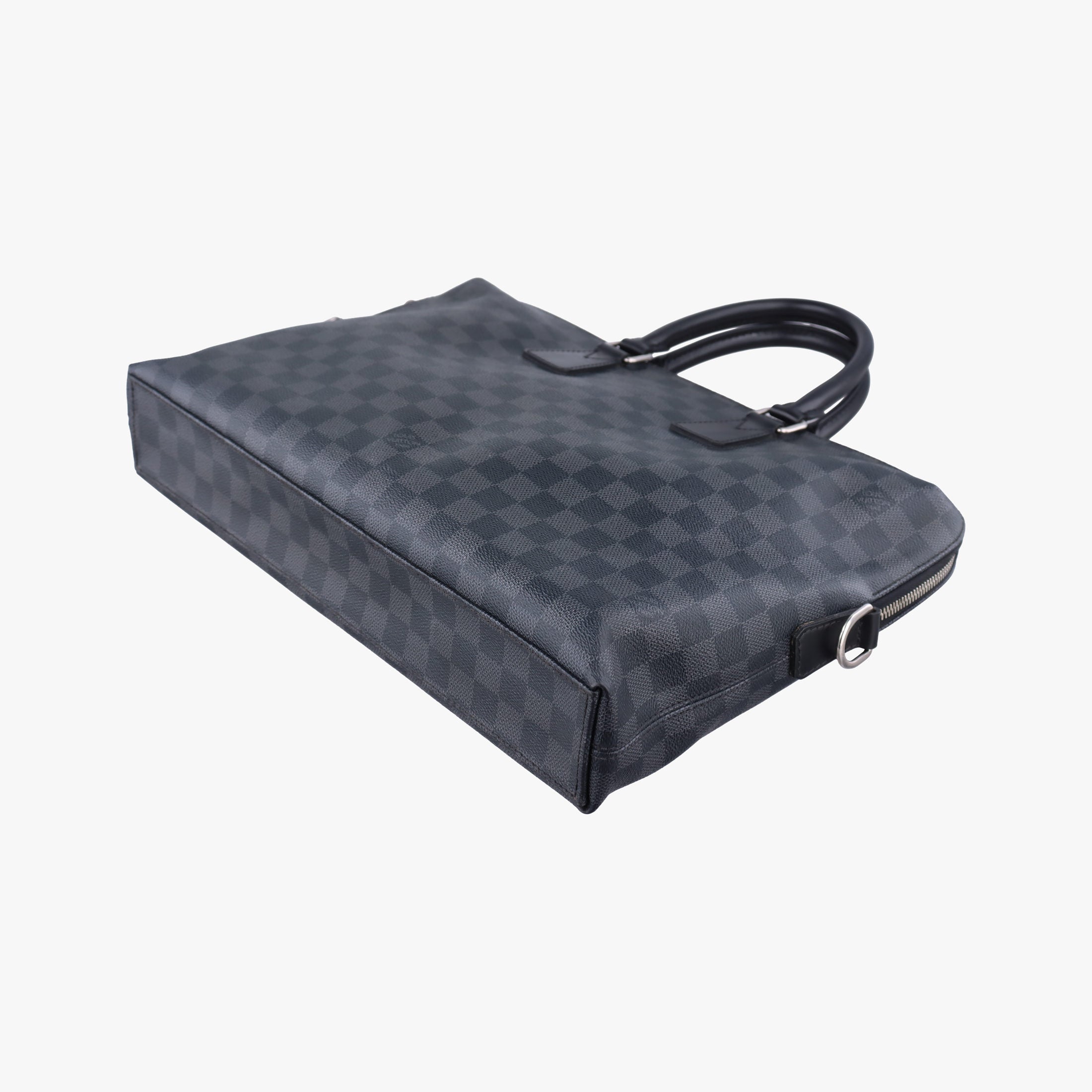 Pre-owned Louis Vuitton Porte Documents Jour Noir Damier Graphite N48224 shoulderbag | stylenewstar