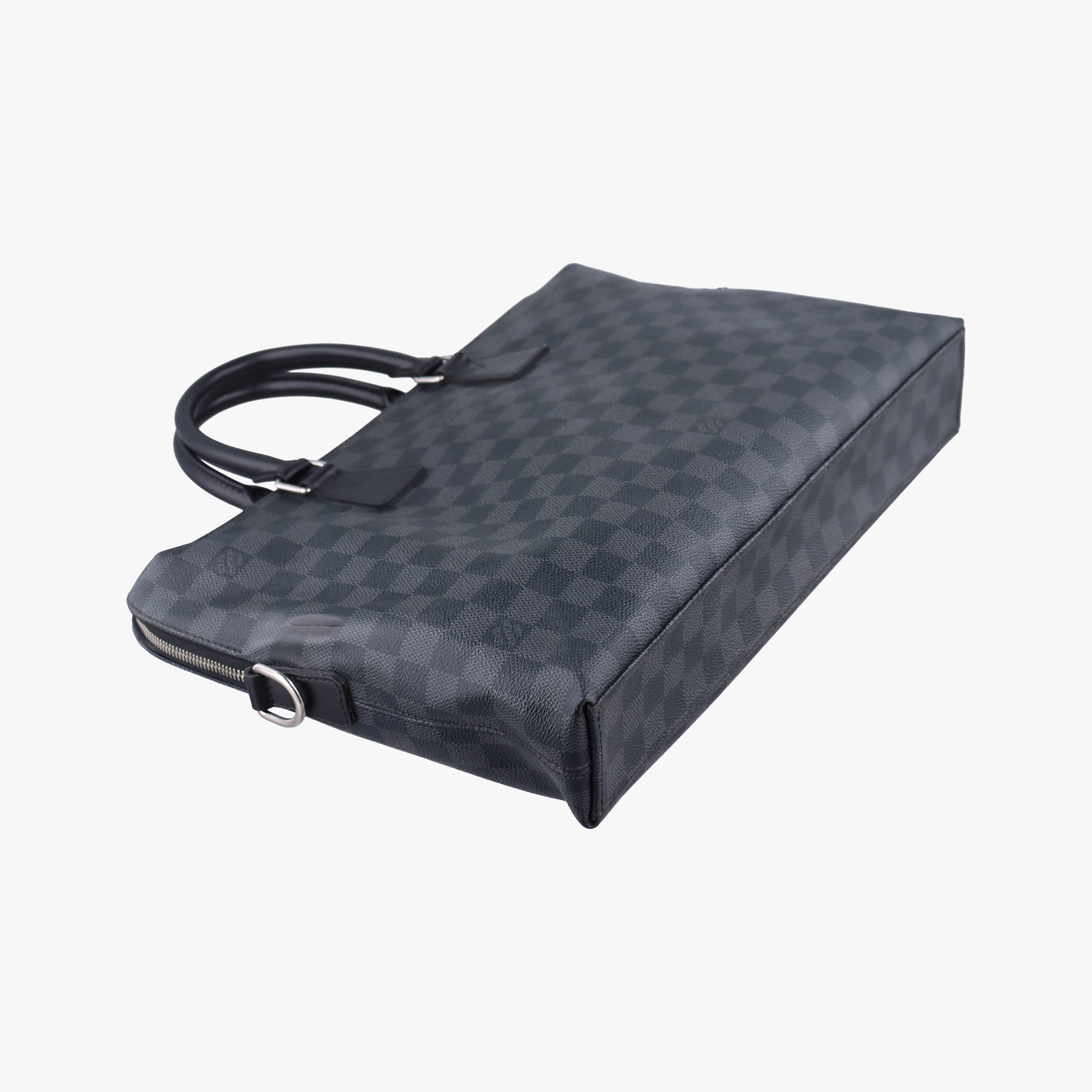 Pre-owned Louis Vuitton Porte Documents Jour Noir Damier Graphite N48224 shoulderbag | stylenewstar