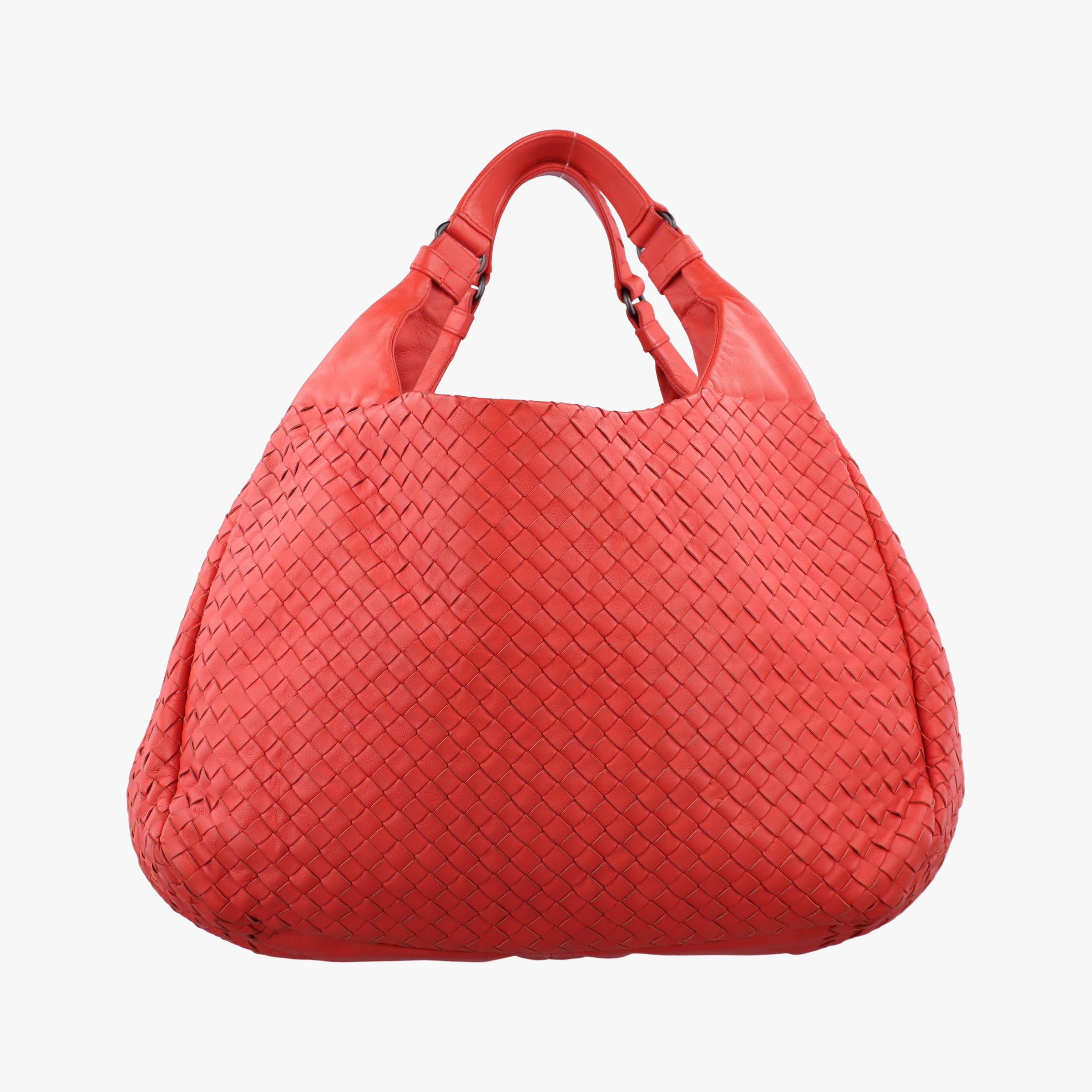 Pre-owned Bottega Veneta CAMPANA Intrecciato Orange lambskin  shoulderbag | stylenewstar