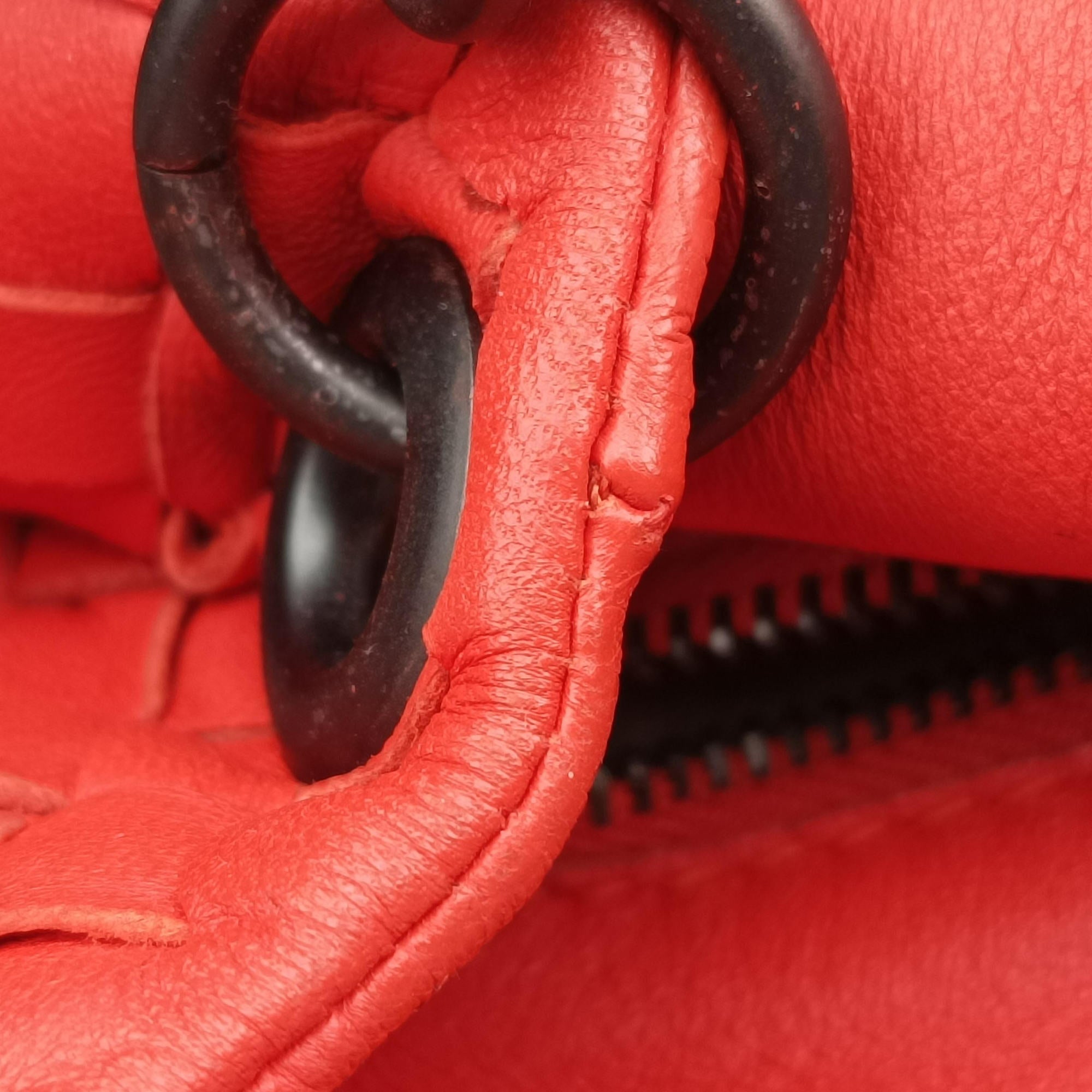 Pre-owned Bottega Veneta CAMPANA Intrecciato Orange lambskin  shoulderbag | stylenewstar