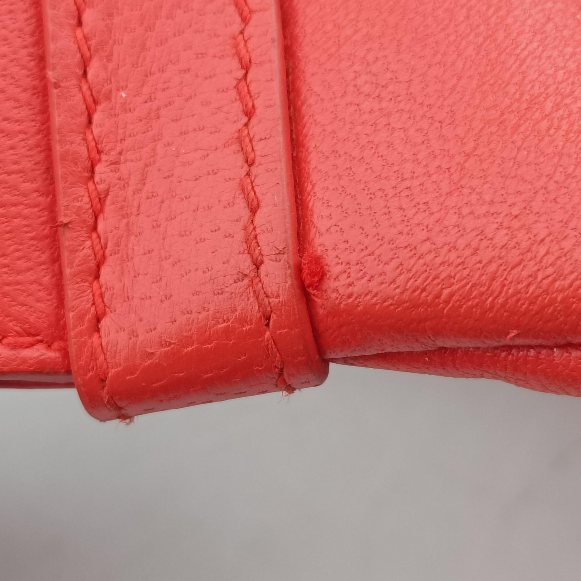 Pre-owned Bottega Veneta CAMPANA Intrecciato Orange lambskin  shoulderbag | stylenewstar