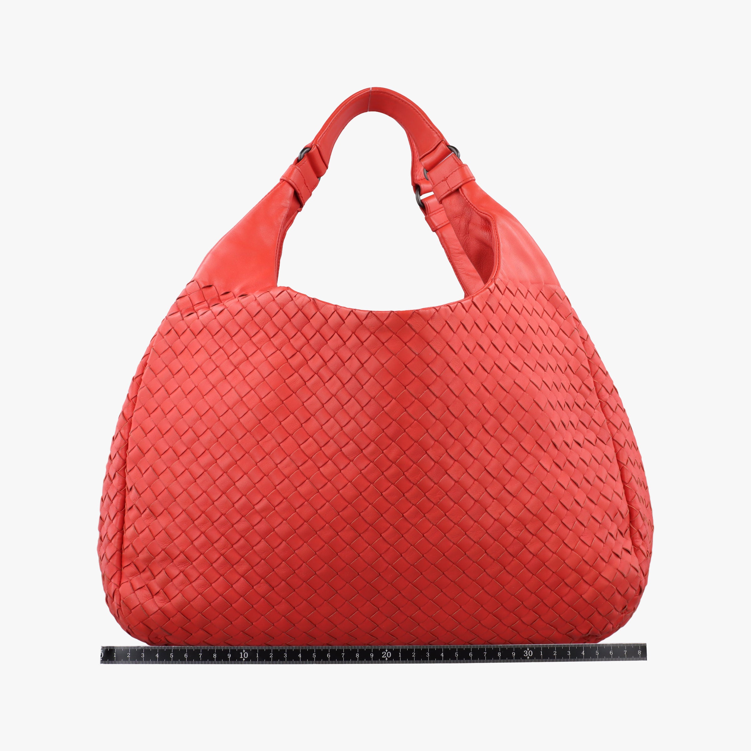 Pre-owned Bottega Veneta CAMPANA Intrecciato Orange lambskin  shoulderbag | stylenewstar