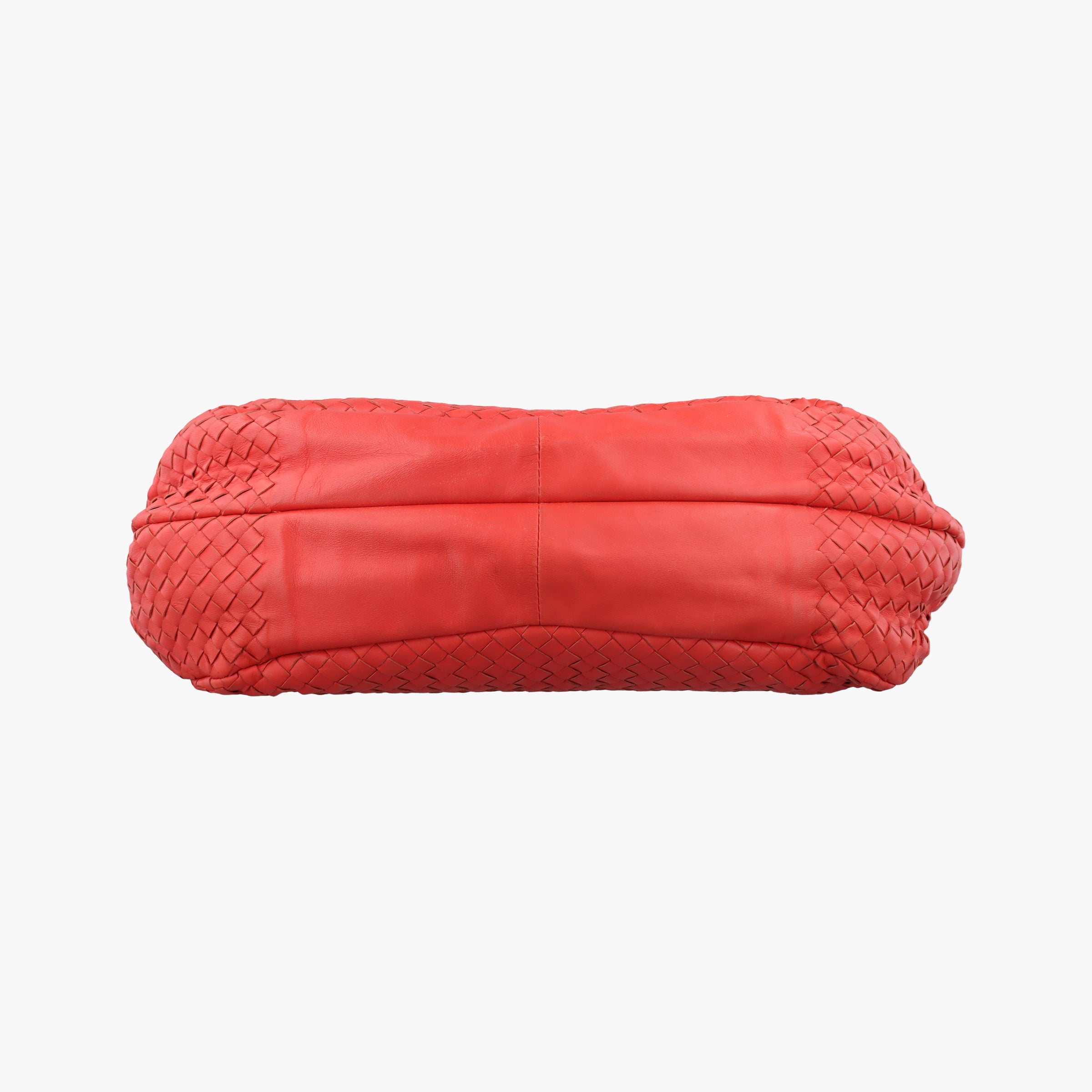 Pre-owned Bottega Veneta CAMPANA Intrecciato Orange lambskin  shoulderbag | stylenewstar