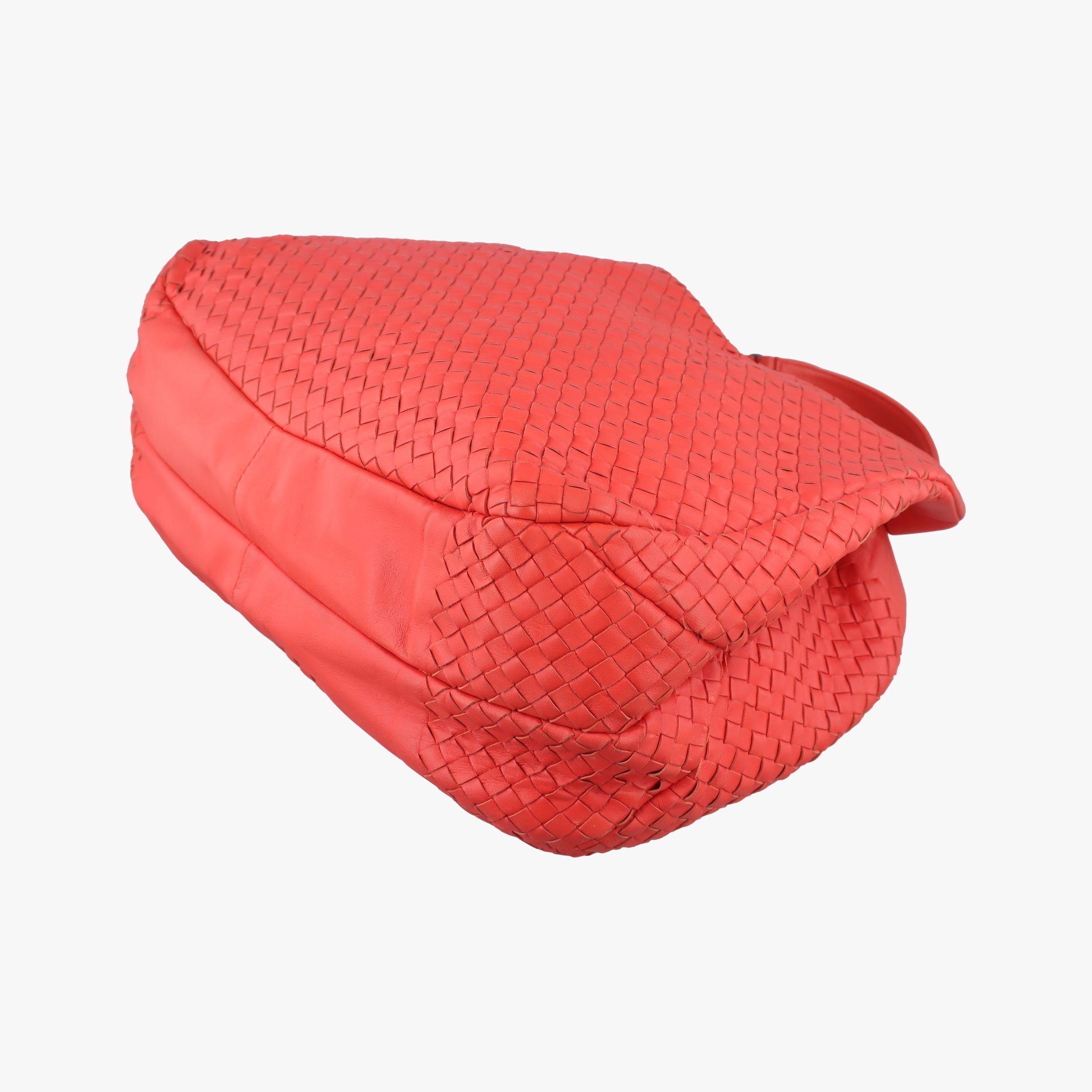 Pre-owned Bottega Veneta CAMPANA Intrecciato Orange lambskin  shoulderbag | stylenewstar