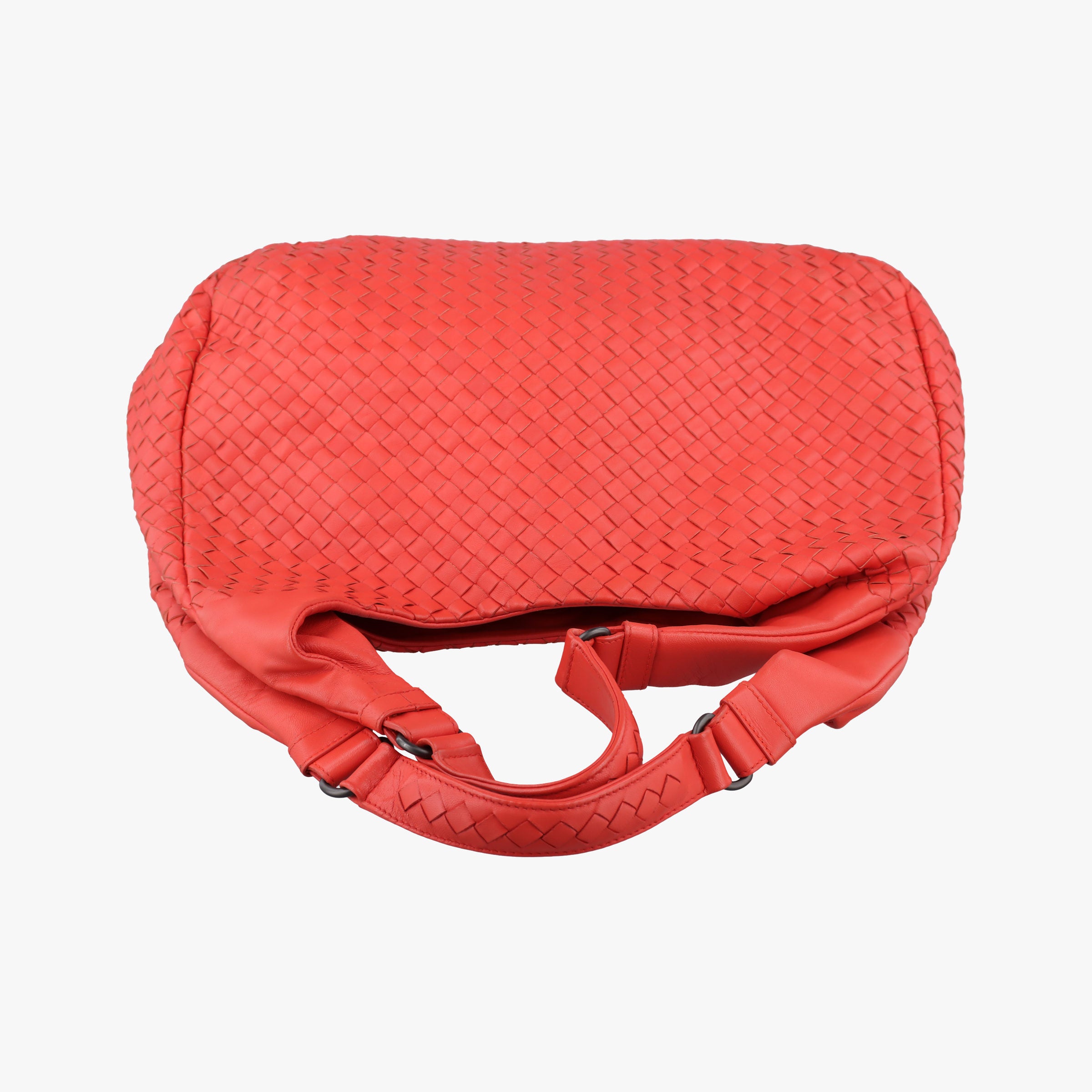 Pre-owned Bottega Veneta CAMPANA Intrecciato Orange lambskin  shoulderbag | stylenewstar