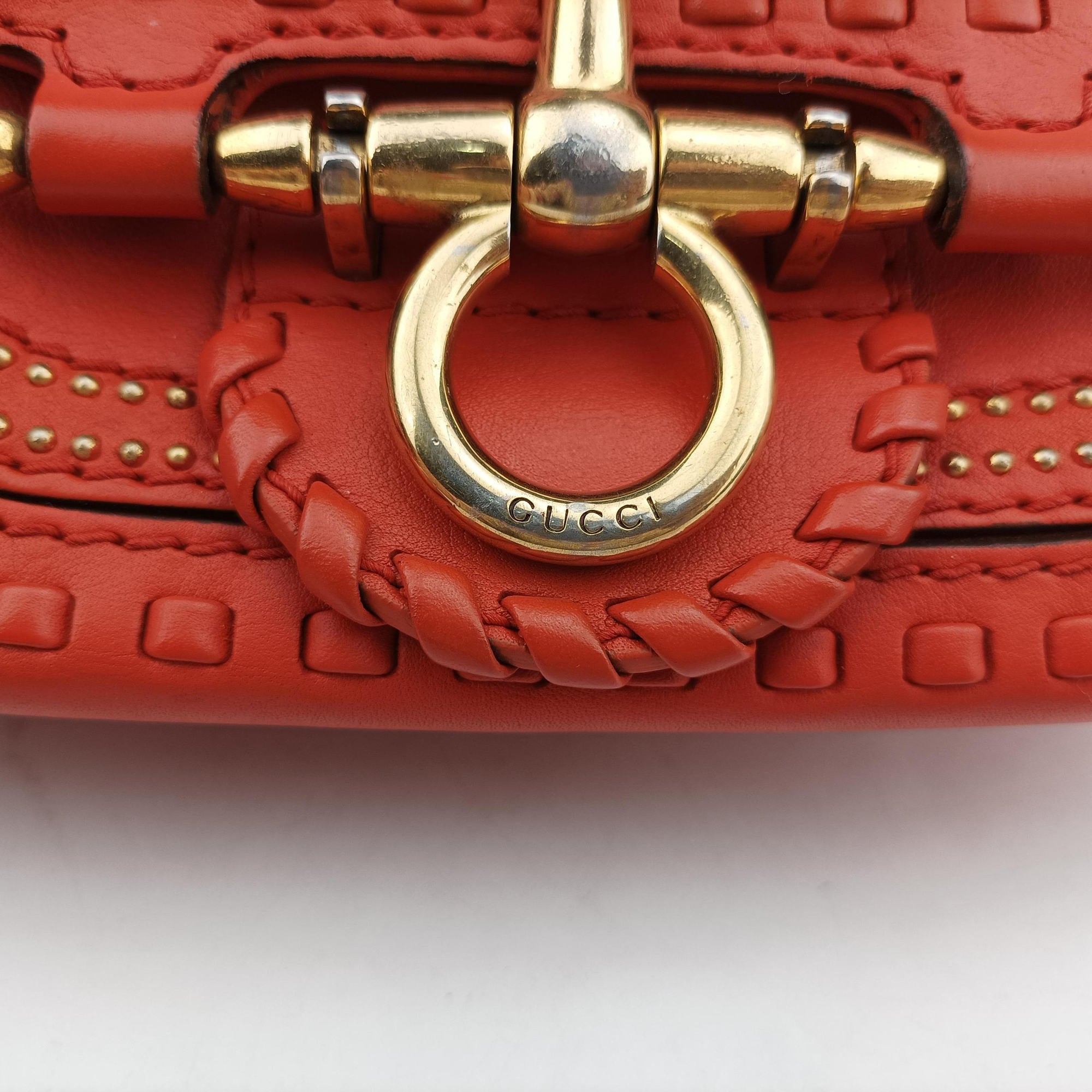 Vintage Gucci Snaffle Bit Orange Leather 263956 shoulderbag | stylenewstar