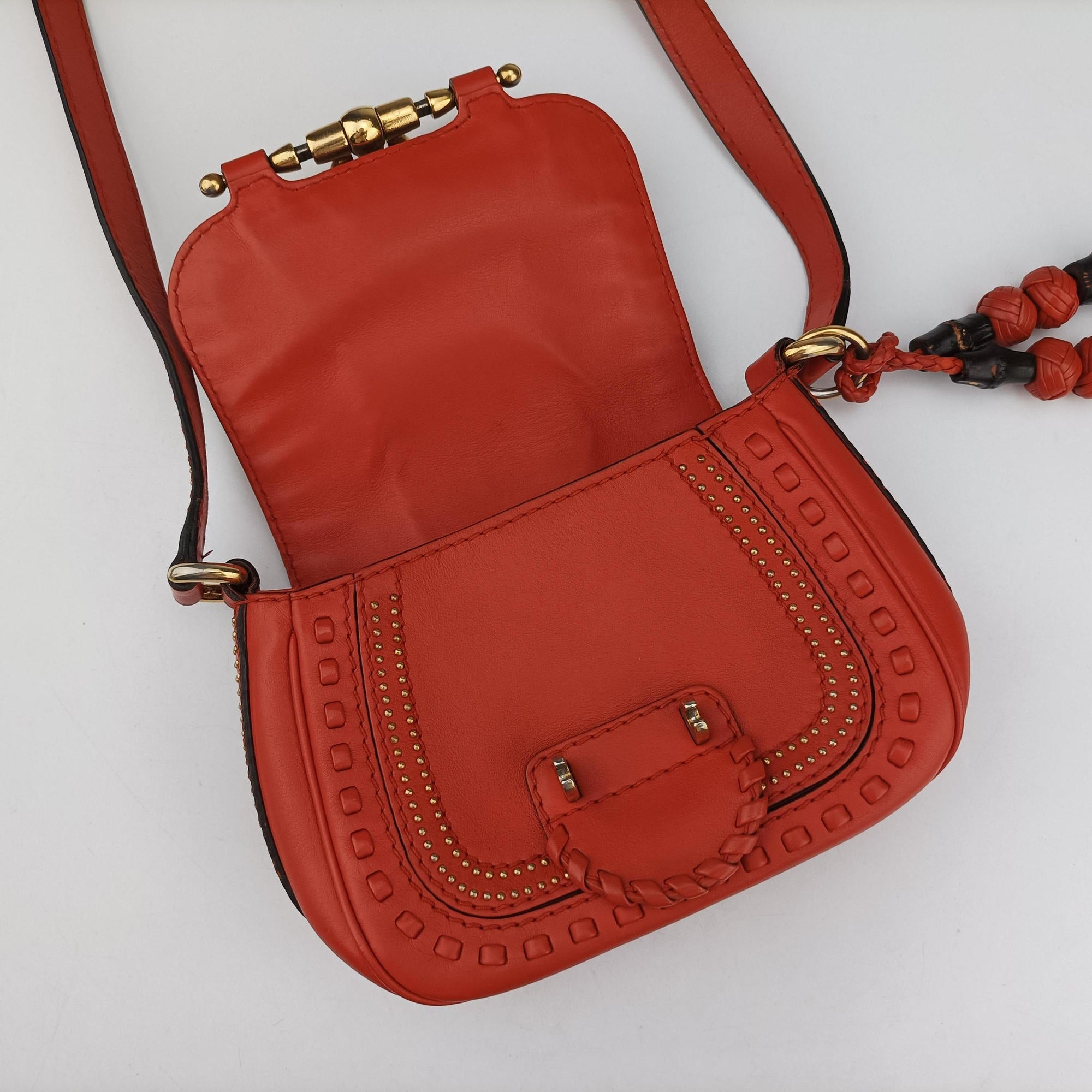 Vintage Gucci Snaffle Bit Orange Leather 263956 shoulderbag | stylenewstar
