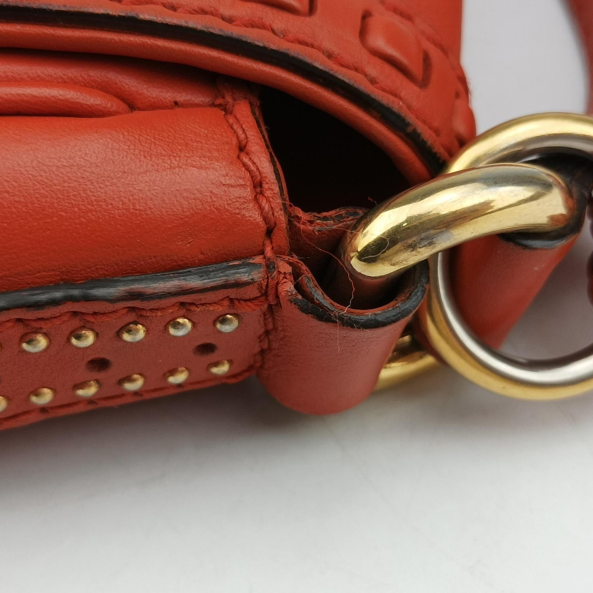 Vintage Gucci Snaffle Bit Orange Leather 263956 shoulderbag | stylenewstar