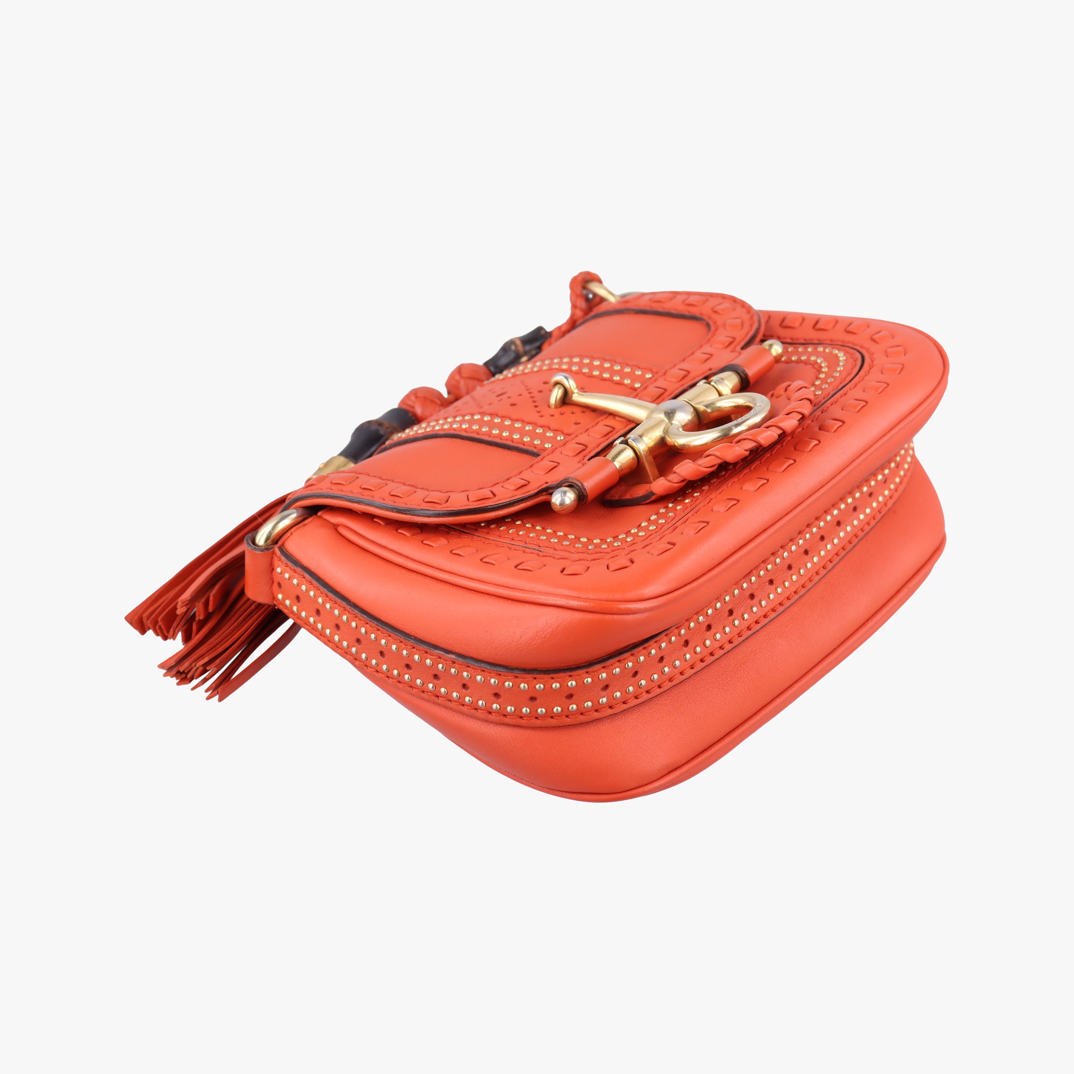 Vintage Gucci Snaffle Bit Orange Leather 263956 shoulderbag | stylenewstar