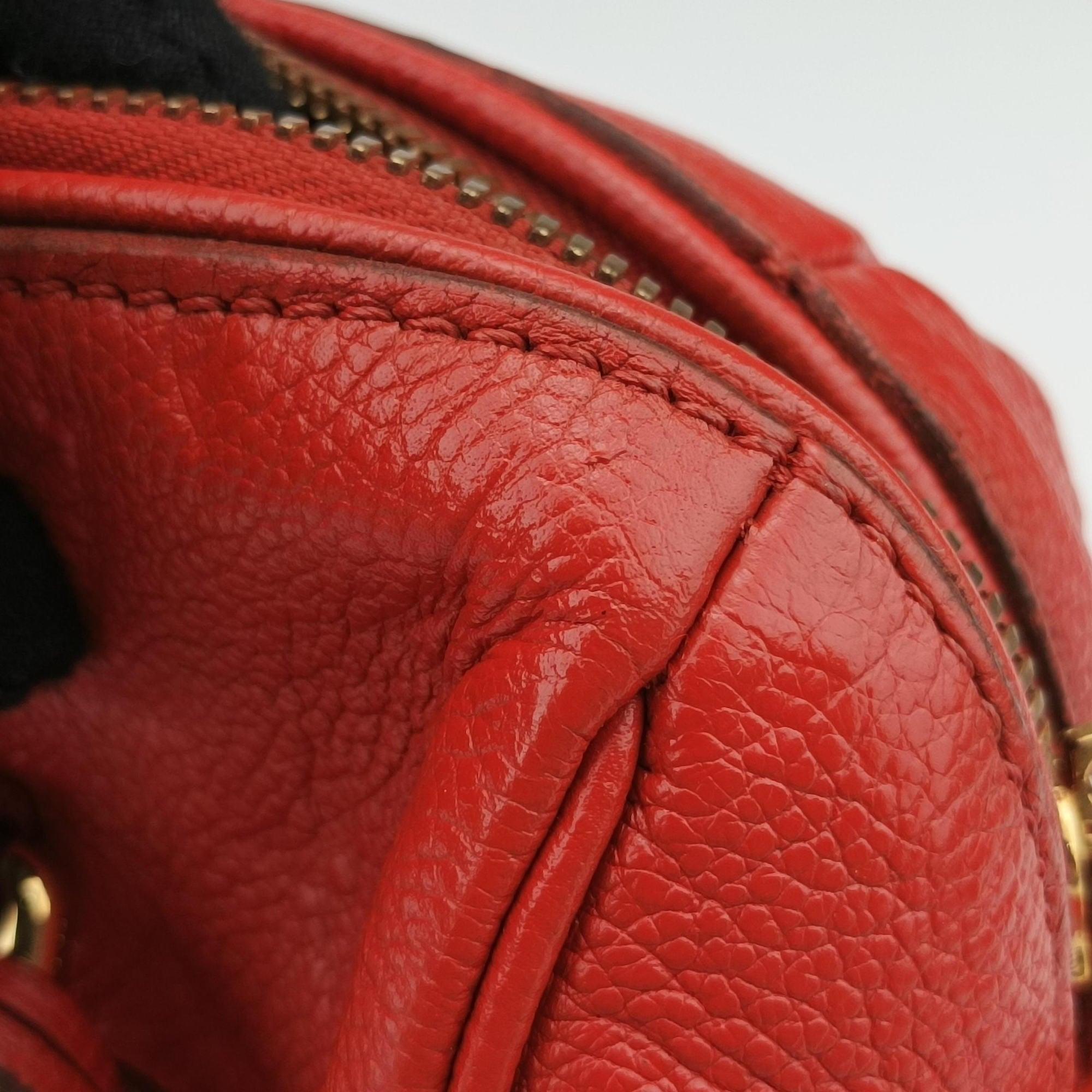 Pre-owned Louis Vuitton Speedy Bandouliere 25 Orian Monogram Empreinte M40758 handbag | stylenewstar