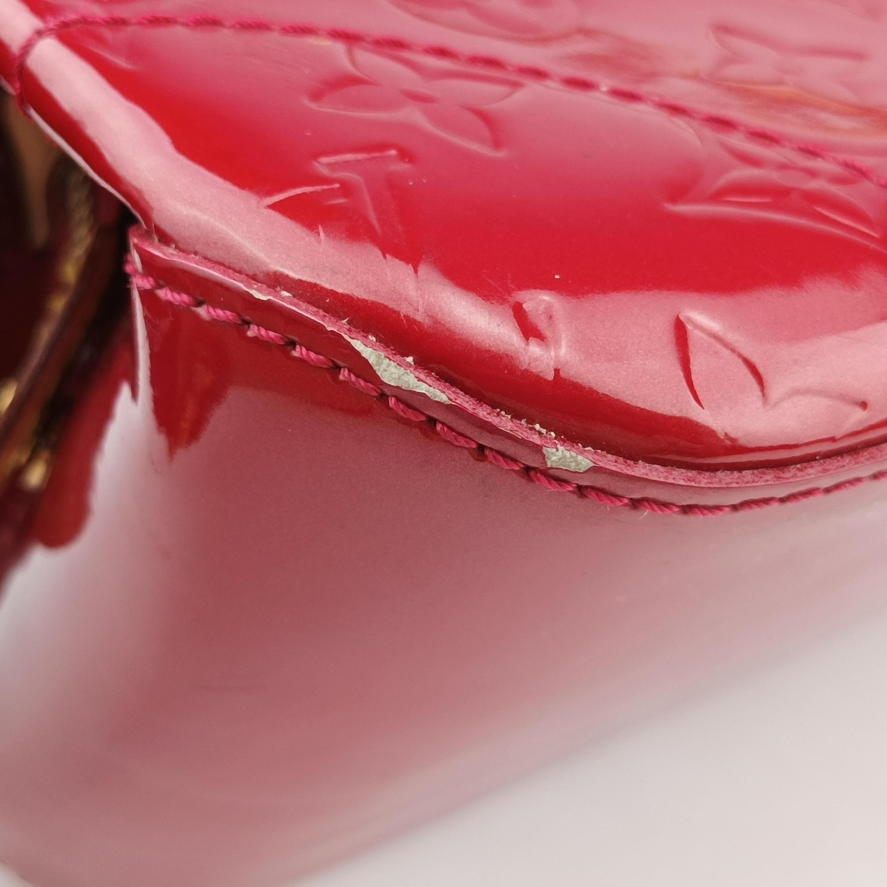 Pre-owned Louis Vuitton Rosewood Avenue POMME D’AMOUR Vernis M93507 handbag | stylenewstar