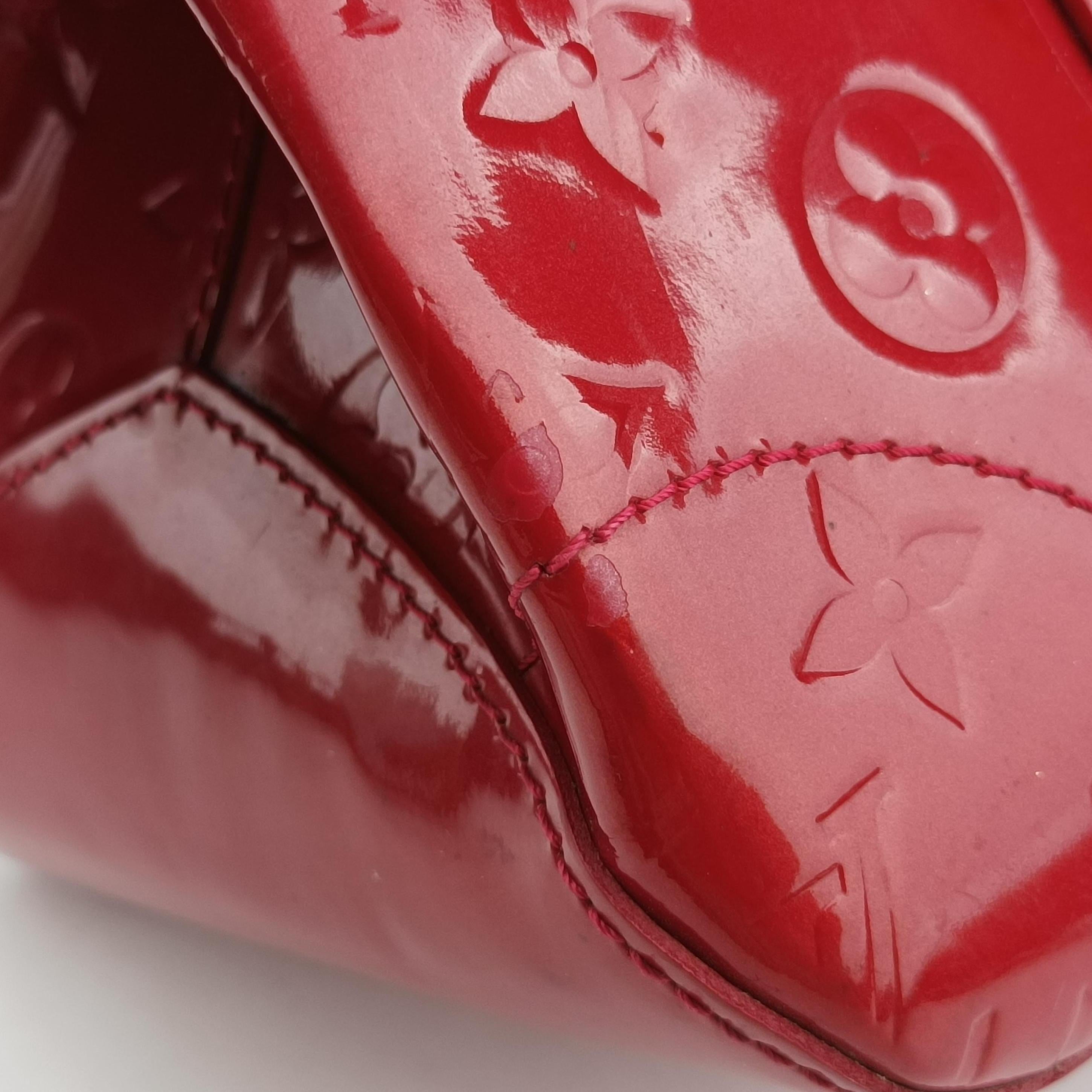 Pre-owned Louis Vuitton Rosewood Avenue POMME D’AMOUR Vernis M93507 handbag | stylenewstar