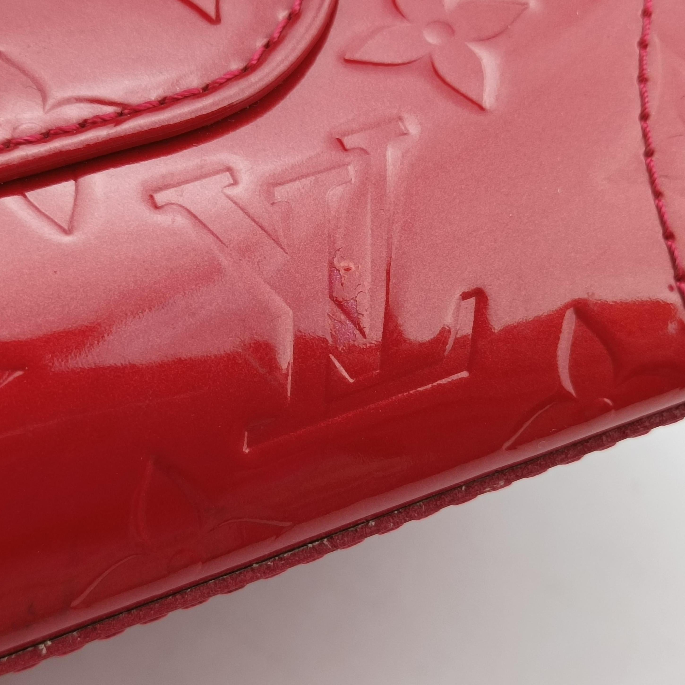 Pre-owned Louis Vuitton Rosewood Avenue POMME D’AMOUR Vernis M93507 handbag | stylenewstar
