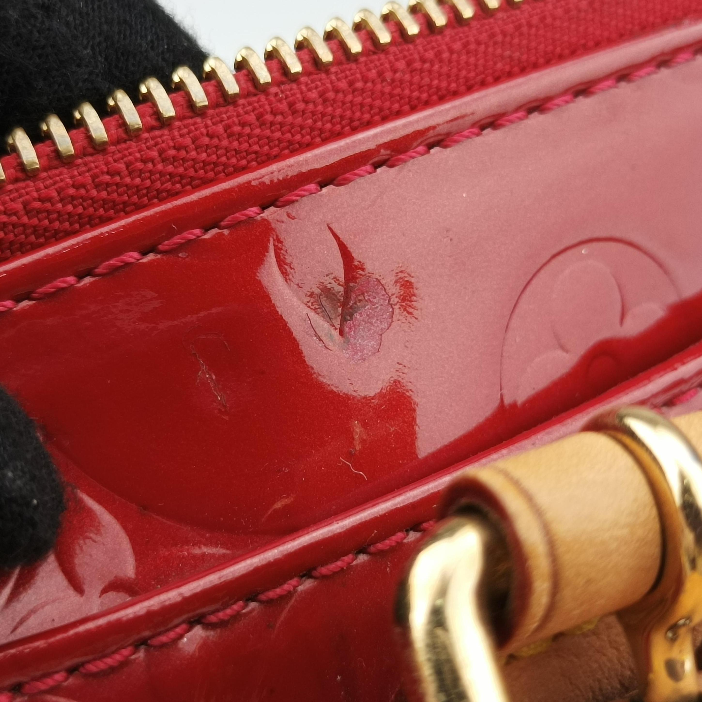 Pre-owned Louis Vuitton Rosewood Avenue POMME D’AMOUR Vernis M93507 handbag | stylenewstar