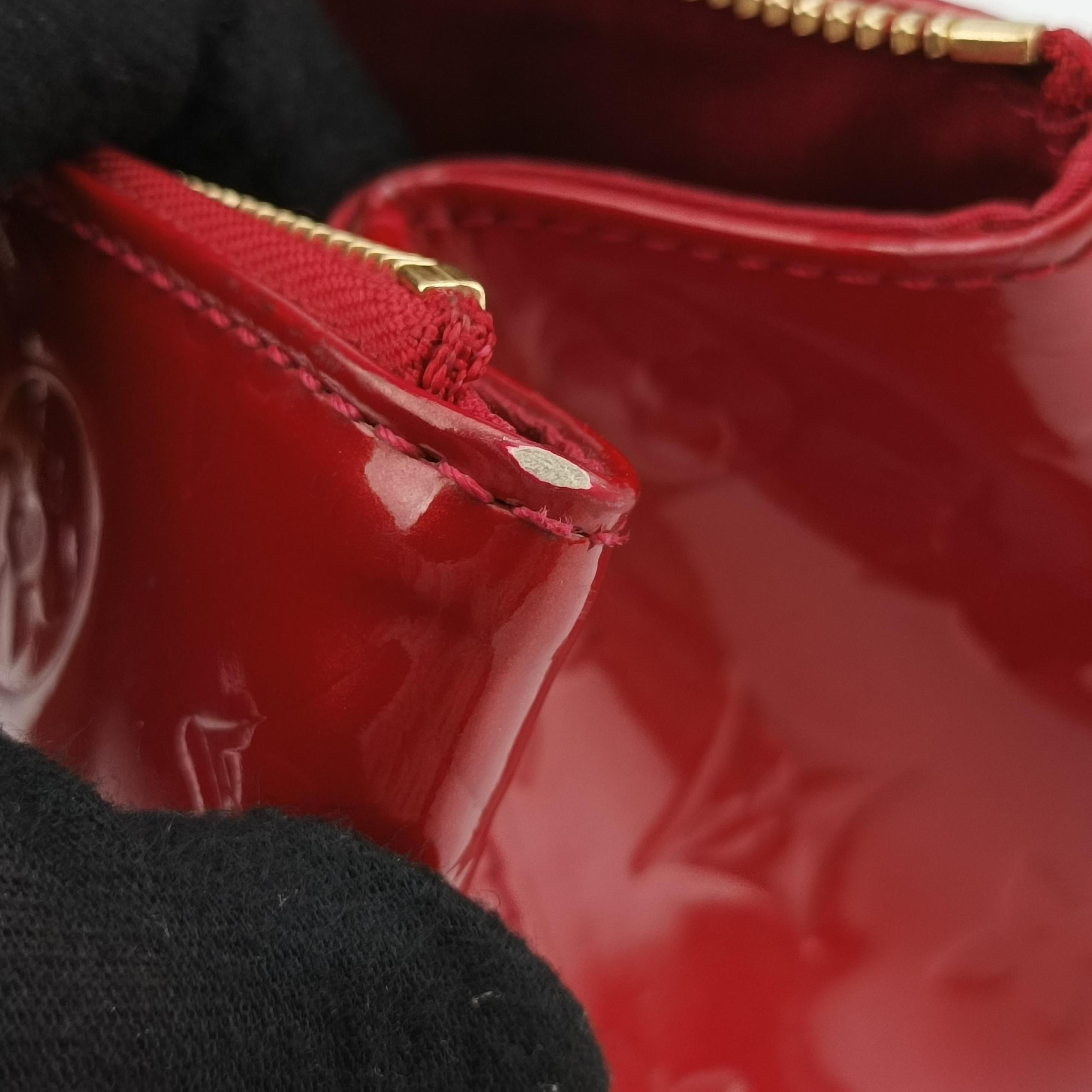 Pre-owned Louis Vuitton Rosewood Avenue POMME D’AMOUR Vernis M93507 handbag | stylenewstar