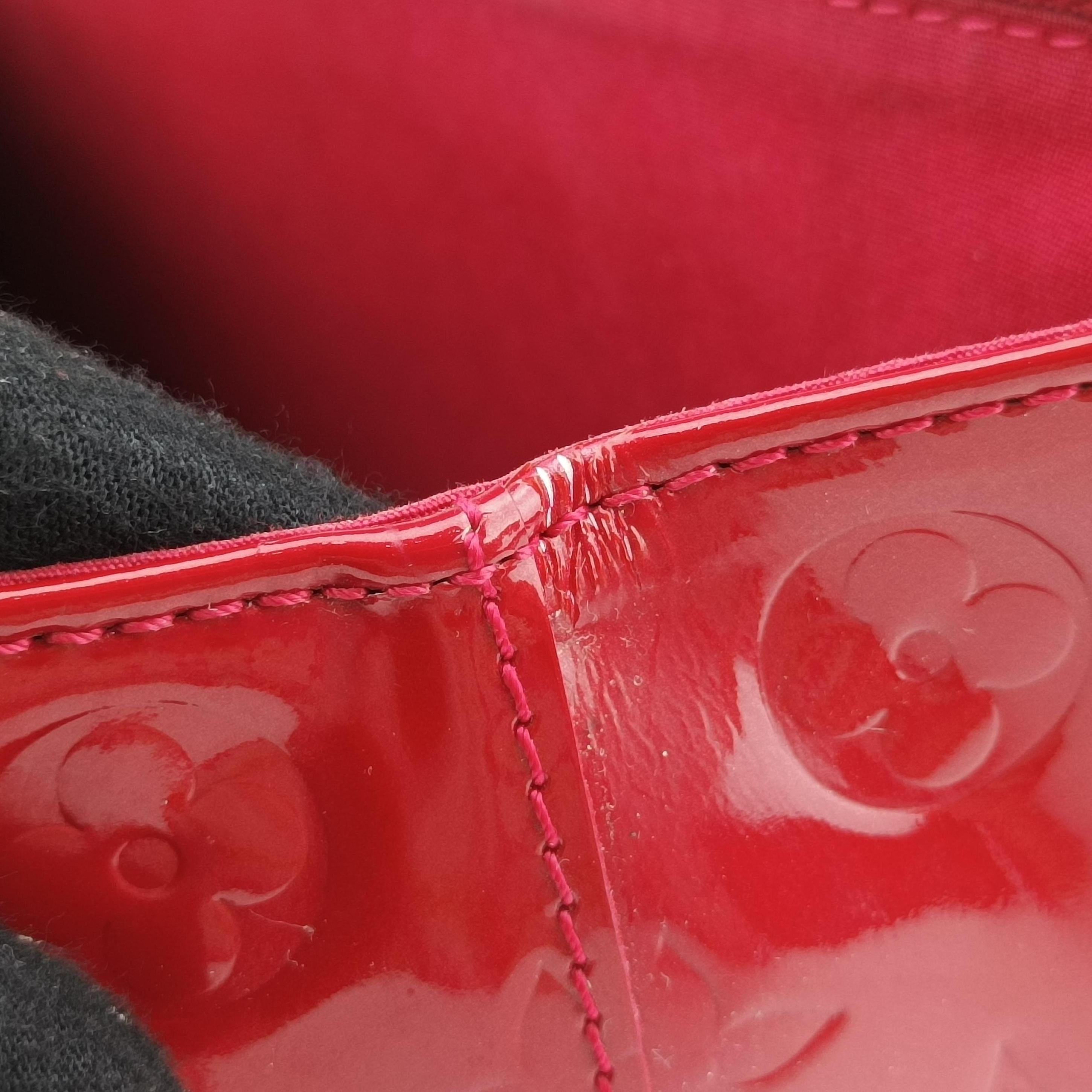 Pre-owned Louis Vuitton Rosewood Avenue POMME D’AMOUR Vernis M93507 handbag | stylenewstar