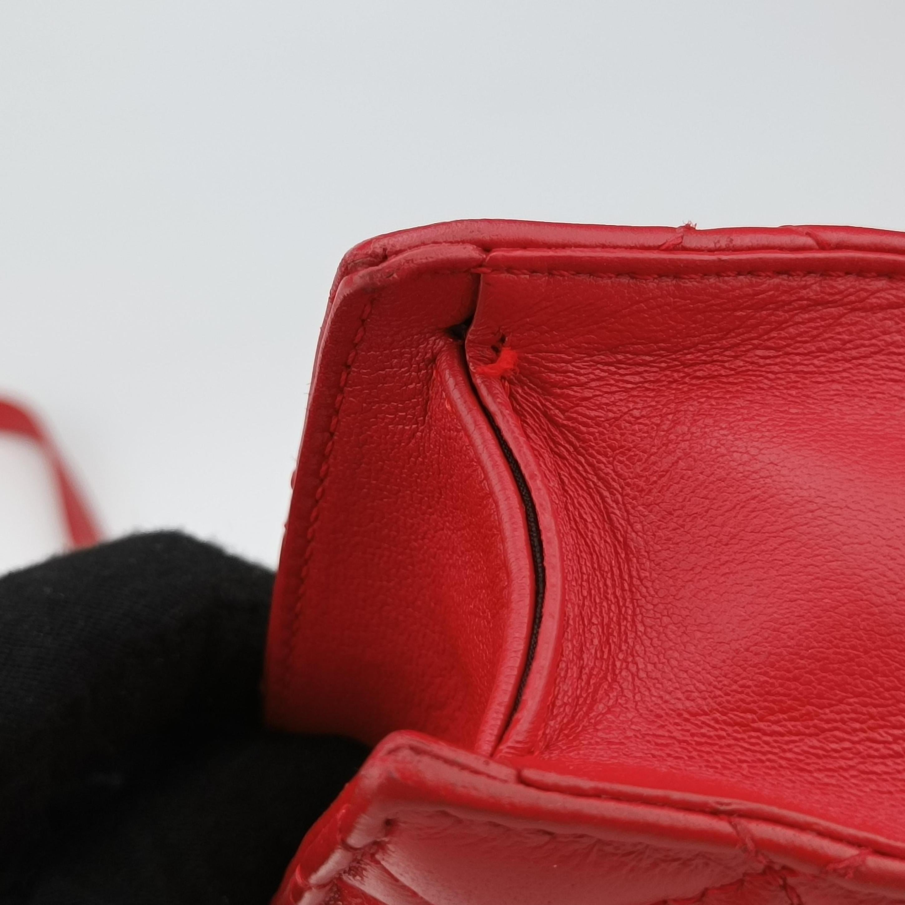 Secondhand VERSACE medusa Red leather  shoulderbag | stylenewstar