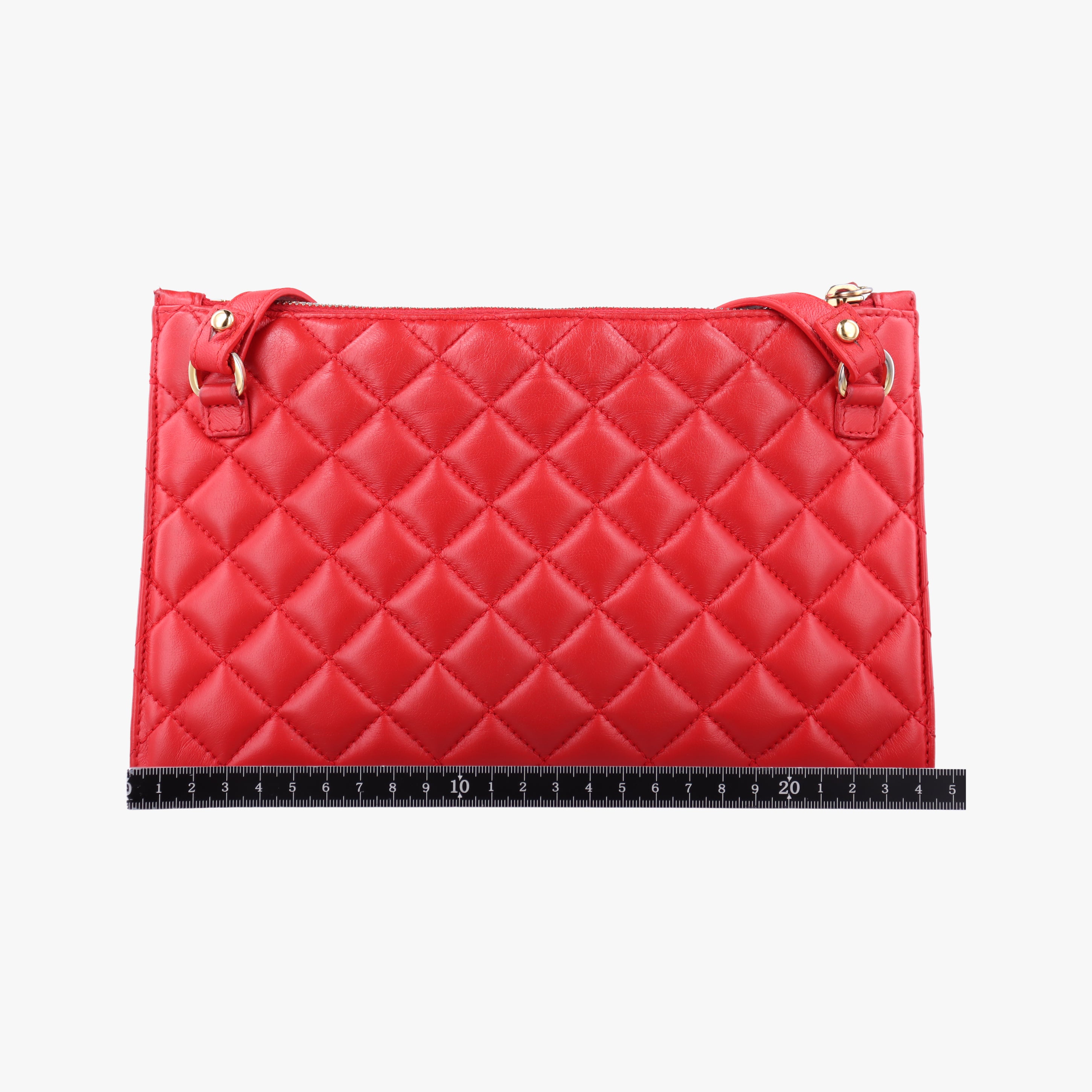 Secondhand VERSACE medusa Red leather  shoulderbag | stylenewstar