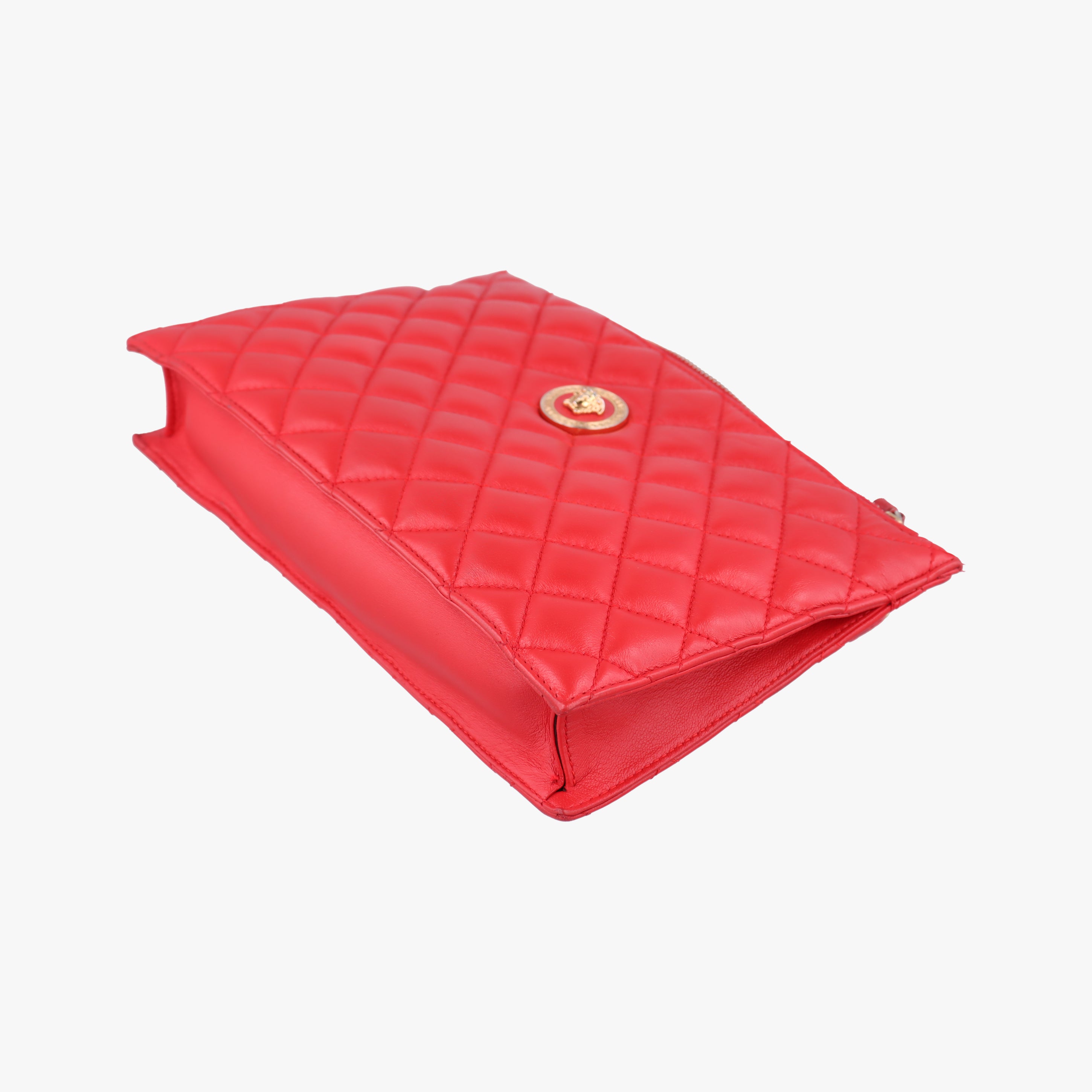 Secondhand VERSACE medusa Red leather  shoulderbag | stylenewstar