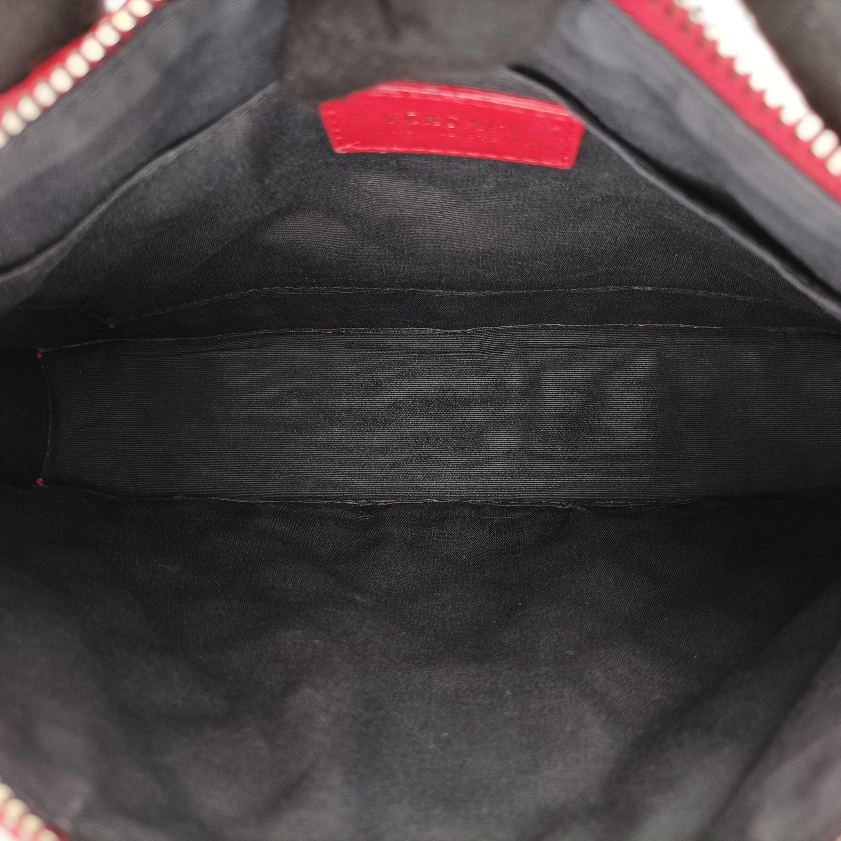 Secondhand VERSACE medusa Red leather  shoulderbag | stylenewstar