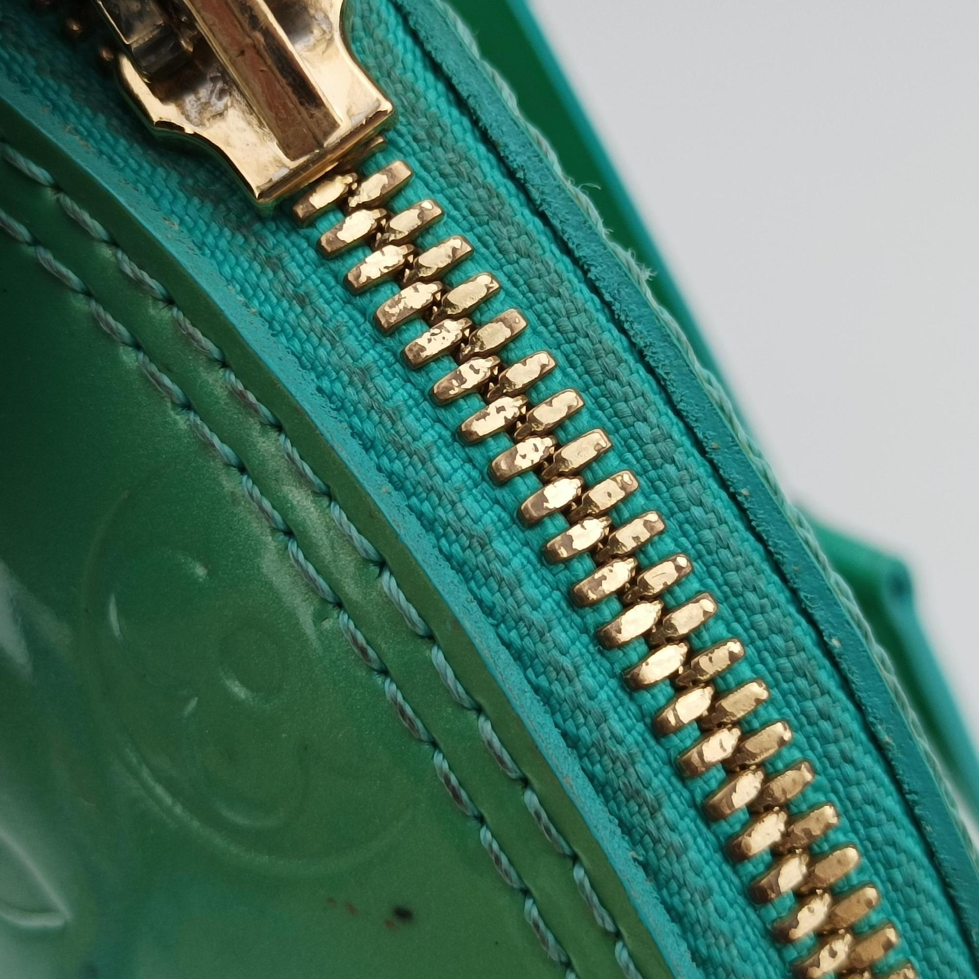 Pre-owned Louis Vuitton Alma PM Blue Lagon Vernis M91694 handbag | stylenewstar