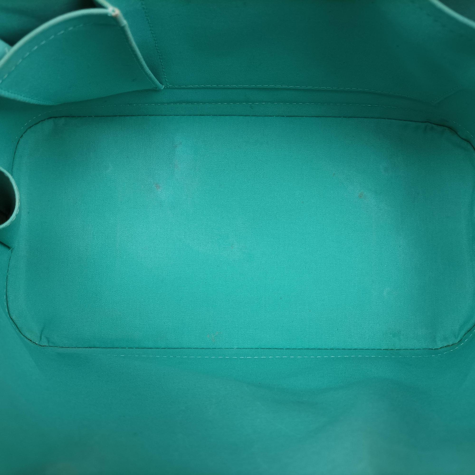 Pre-owned Louis Vuitton Alma PM Blue Lagon Vernis M91694 handbag | stylenewstar