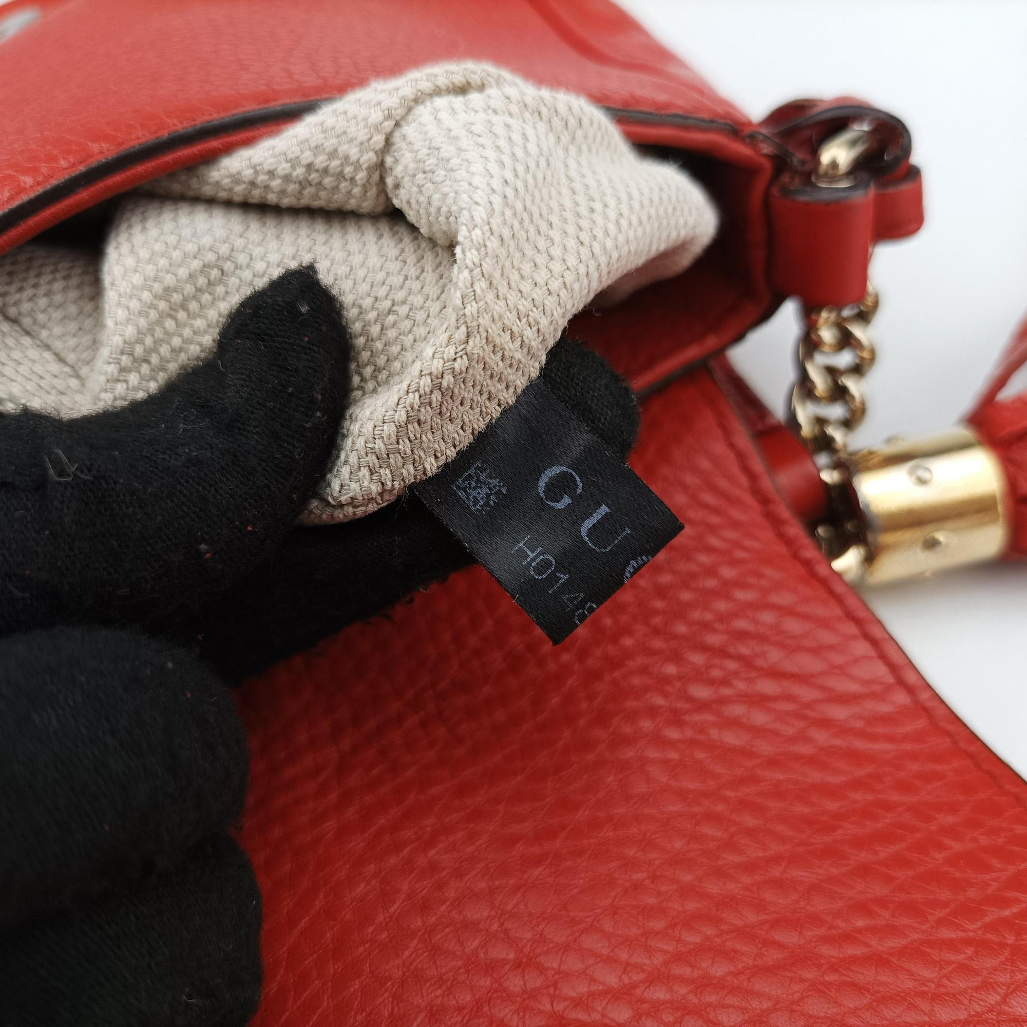 Pre-owned Gucci Soho Orange Leather 323190 shoulderbag | stylenewstar