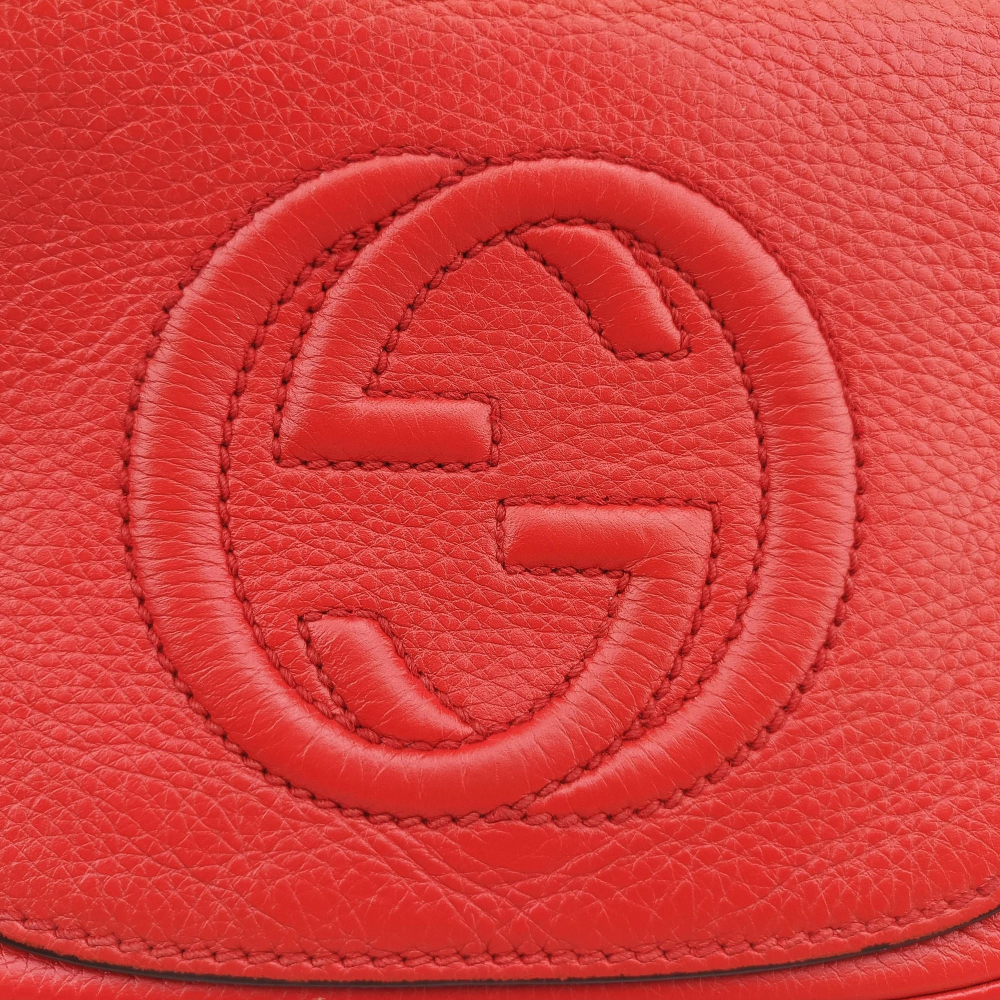 Pre-owned Gucci Soho Orange Leather 323190 shoulderbag | stylenewstar