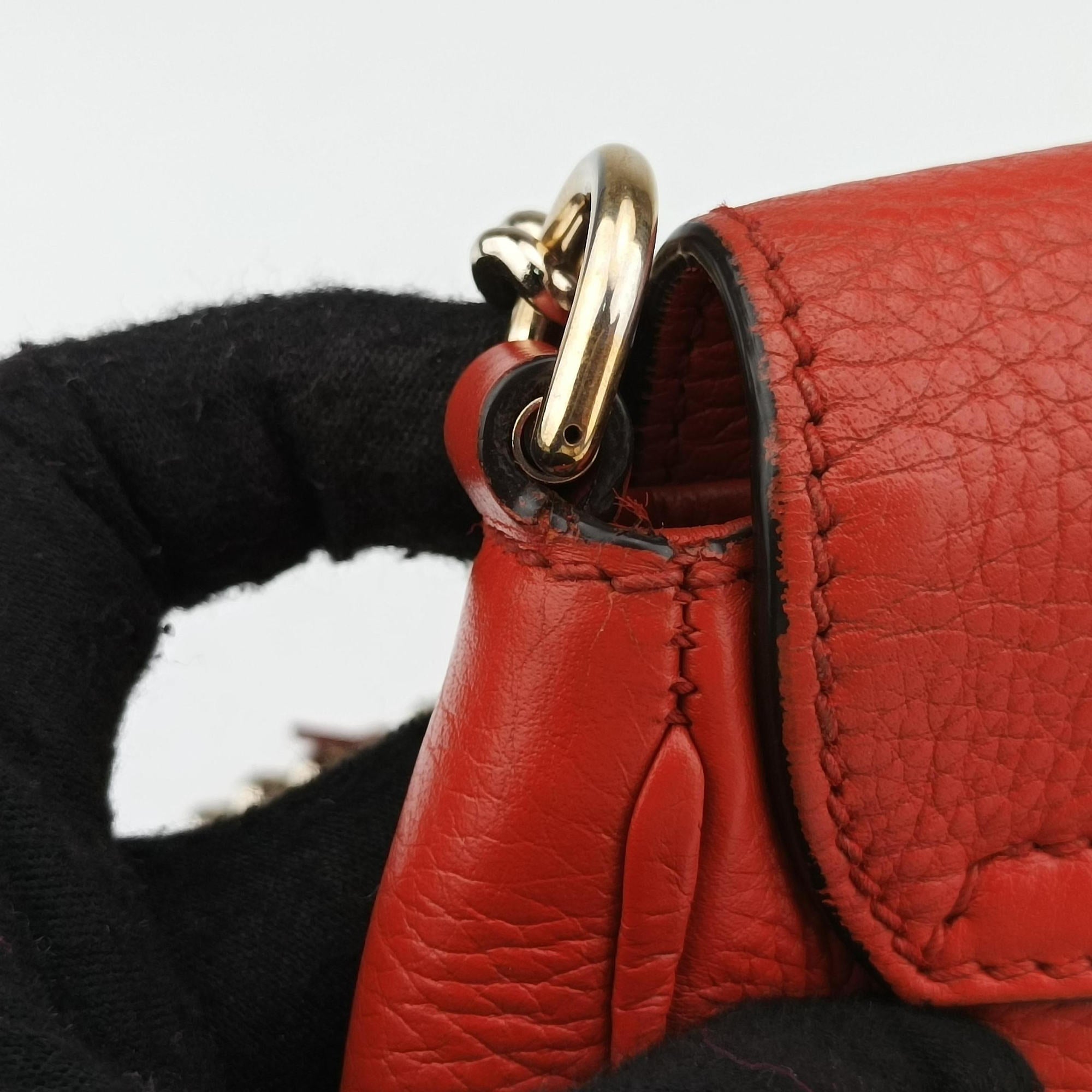 Pre-owned Gucci Soho Orange Leather 323190 shoulderbag | stylenewstar