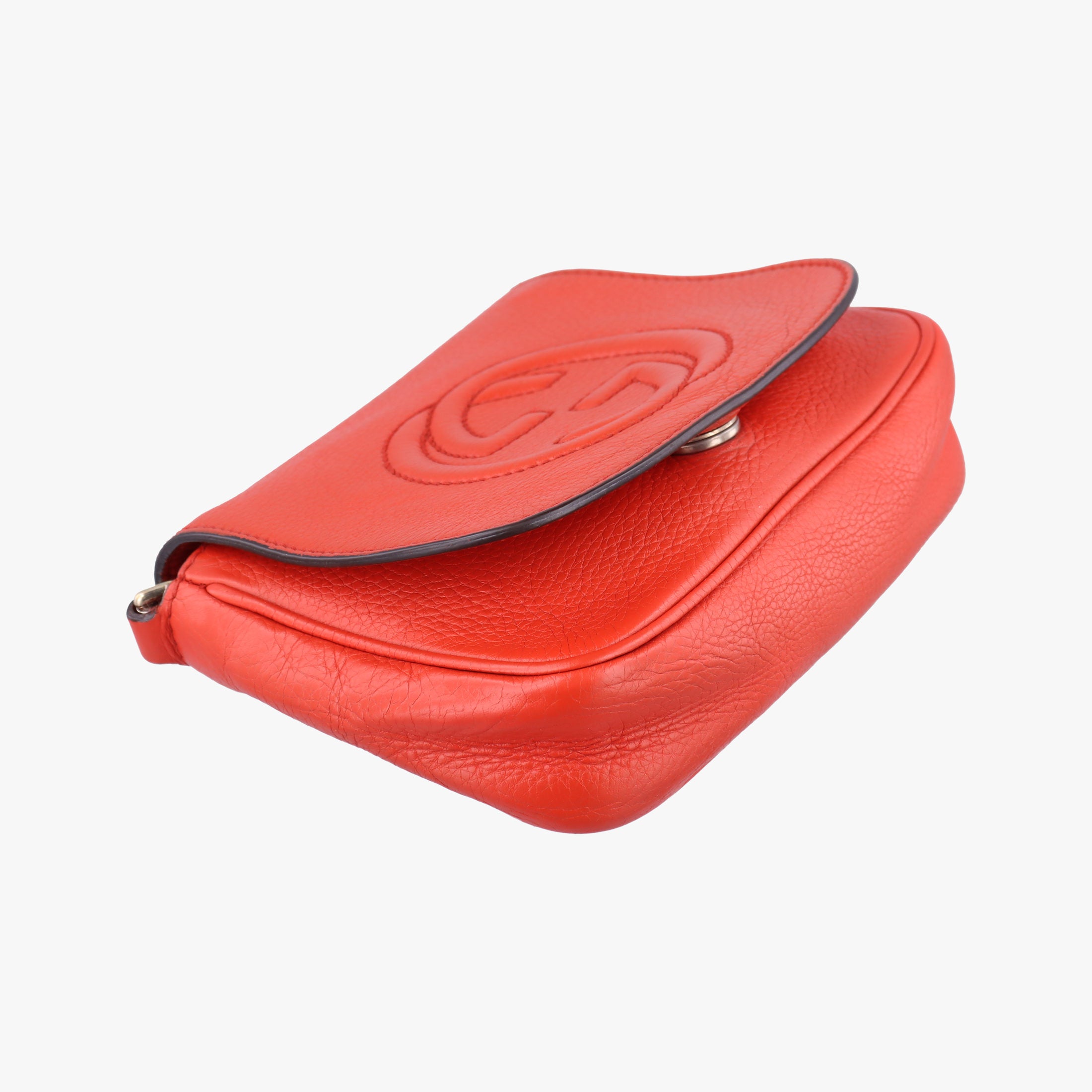 Pre-owned Gucci Soho Orange Leather 323190 shoulderbag | stylenewstar