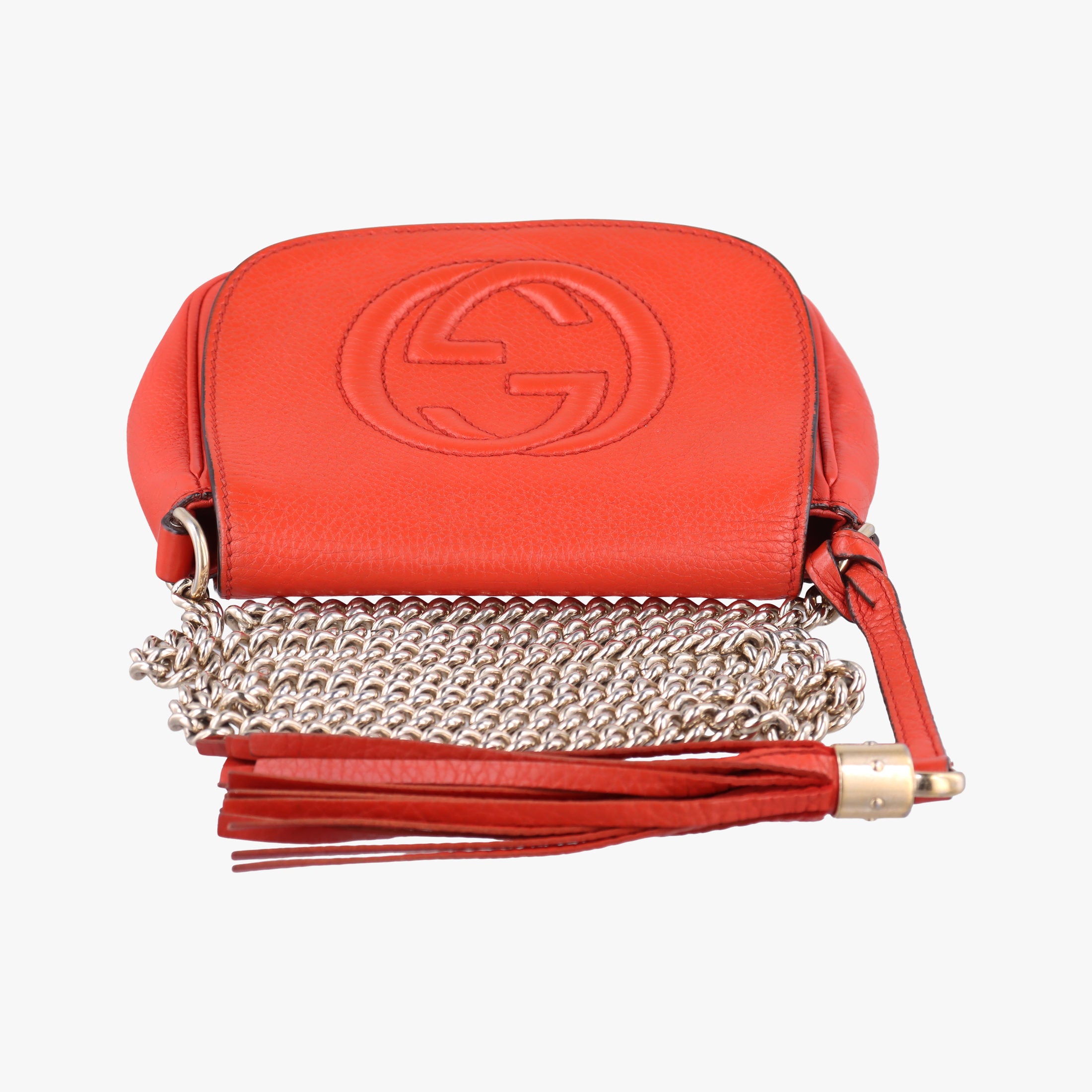 Pre-owned Gucci Soho Orange Leather 323190 shoulderbag | stylenewstar