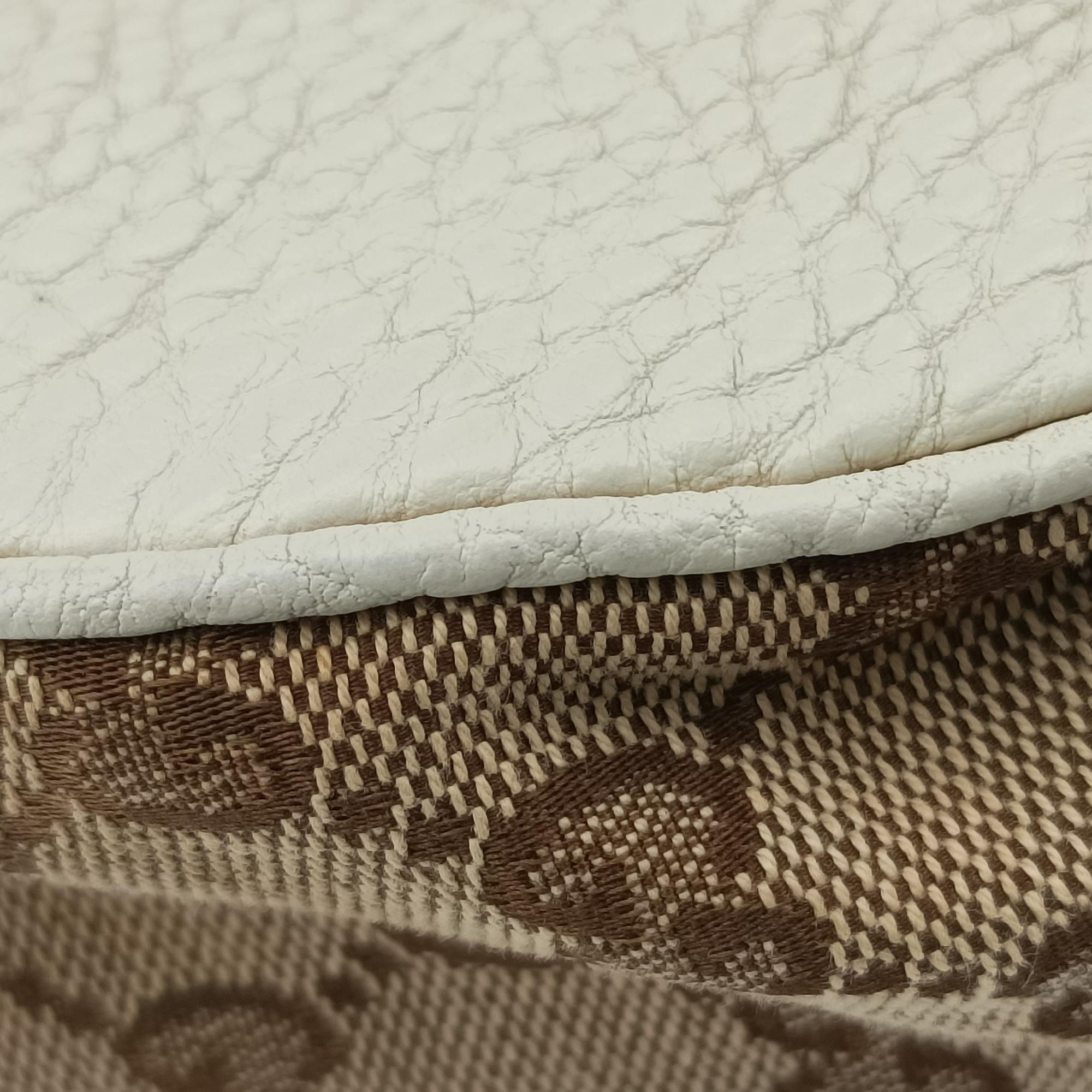 Pre-owned Gucci Charlotte Hobo Brown×White canvas×leather 203504 handbag | stylenewstar