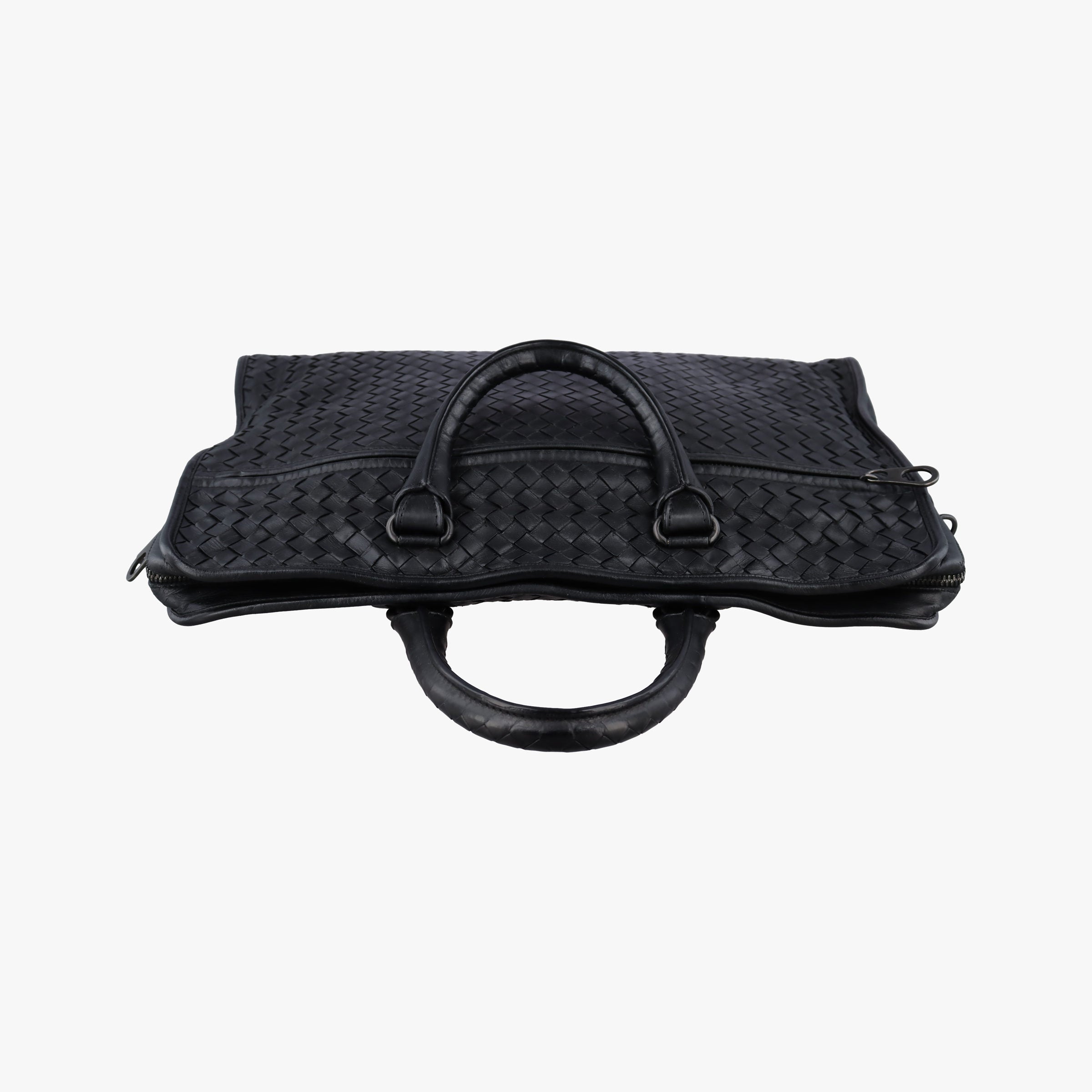 Pre-owned Bottega Veneta Intrecciato Black lambskin  handbag | stylenewstar