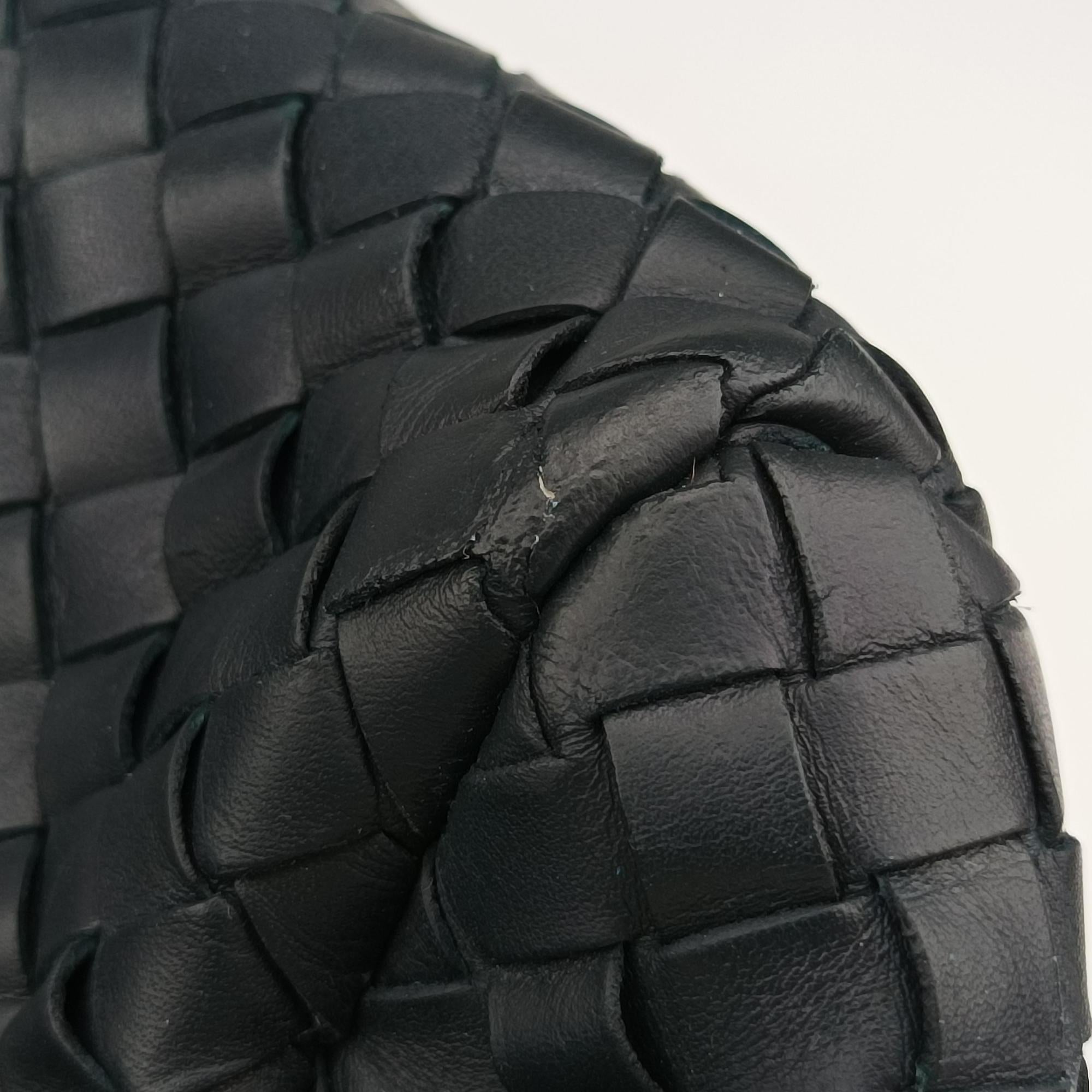 Vintage Bottega Veneta Intrecciato Navy lambskin  handbag | stylenewstar