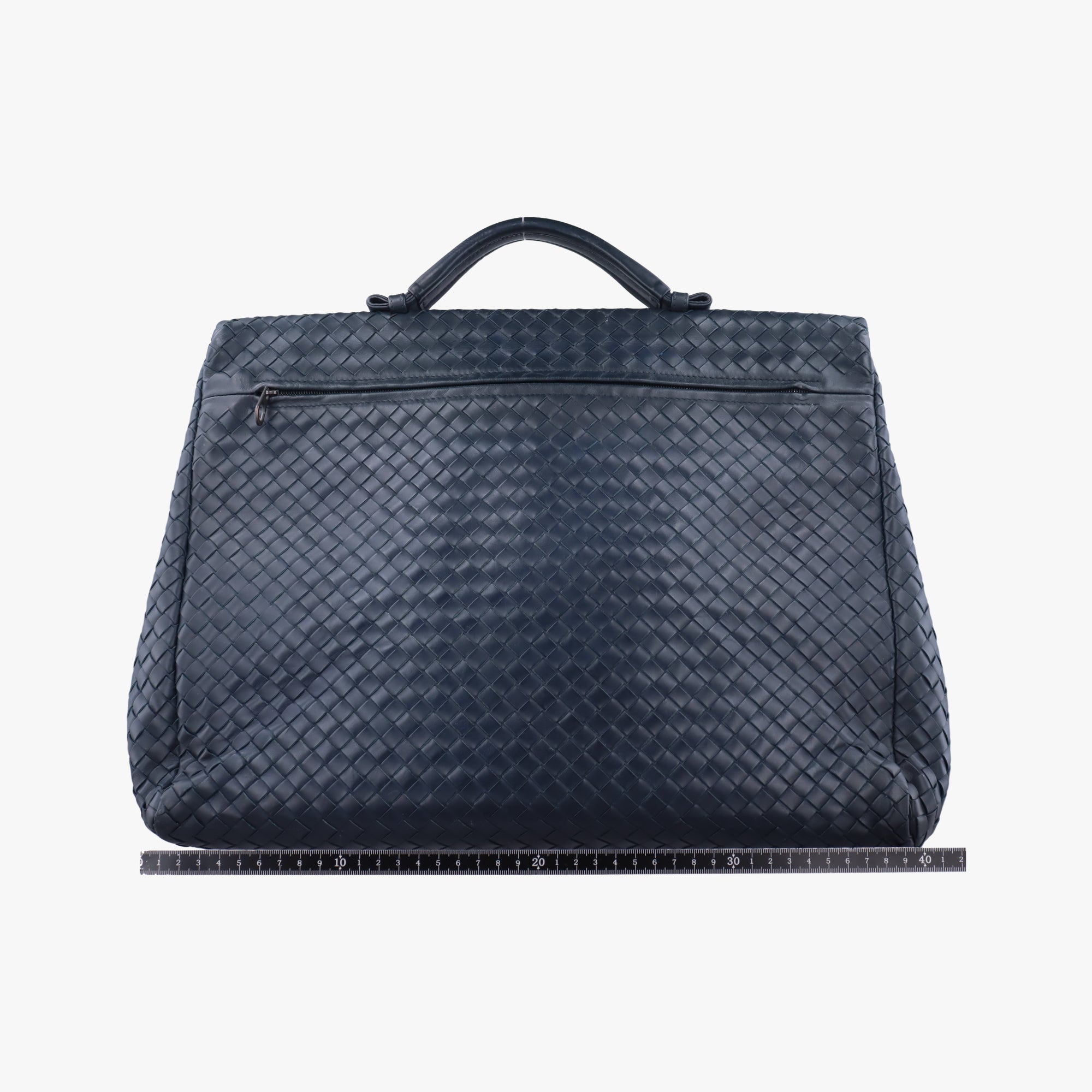 Vintage Bottega Veneta Intrecciato Navy lambskin  handbag | stylenewstar