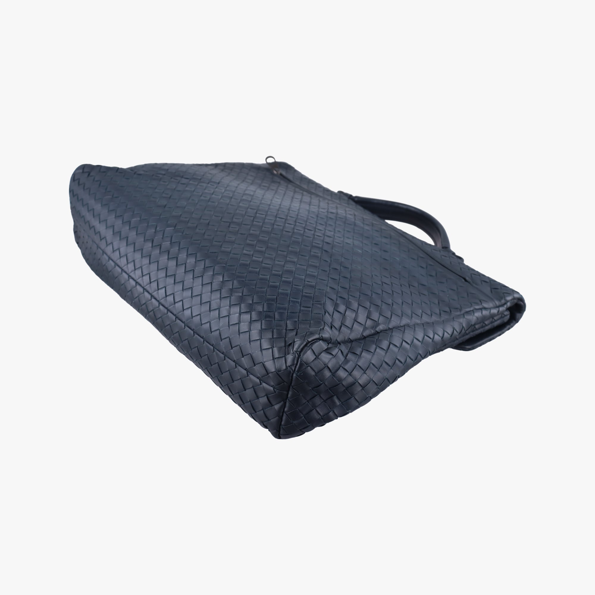 Vintage Bottega Veneta Intrecciato Navy lambskin  handbag | stylenewstar