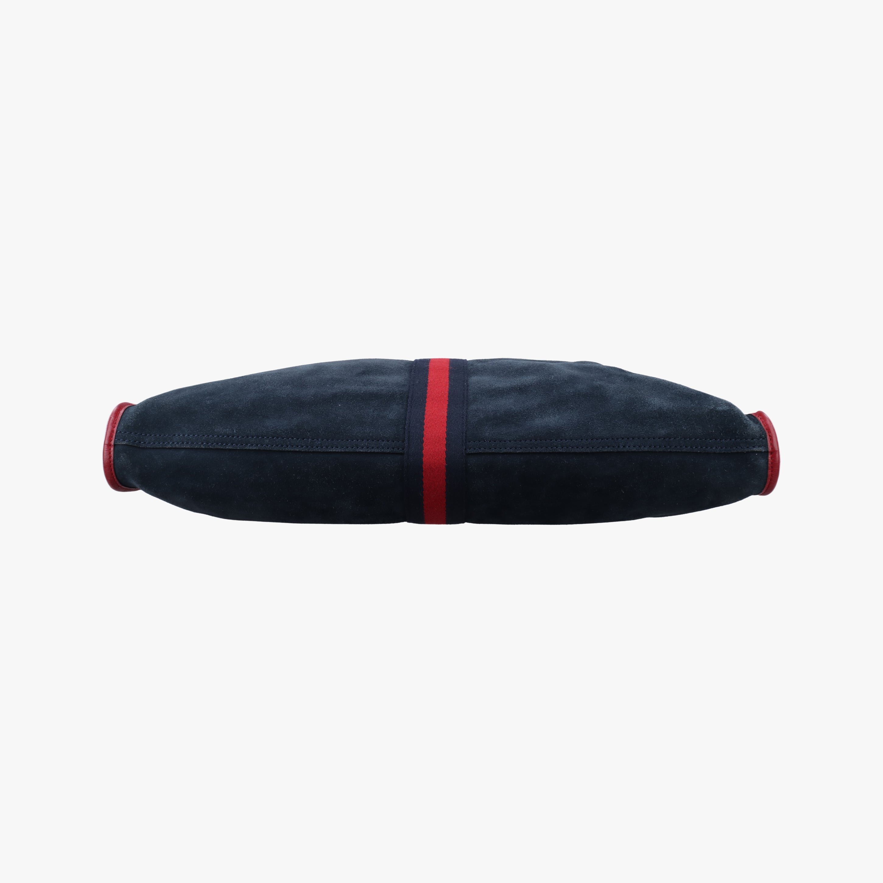 Pre-owned Gucci Rajah navy×red Suede×leather 537219 shoulderbag | stylenewstar
