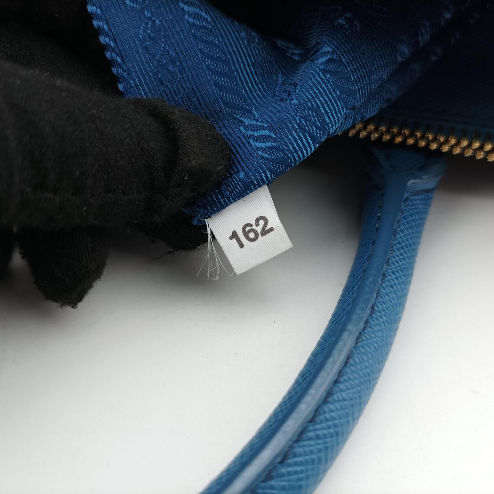 Vintage Prada Galleria Blue SAFFIANO Leather BN1801 shoulderbag | stylenewstar