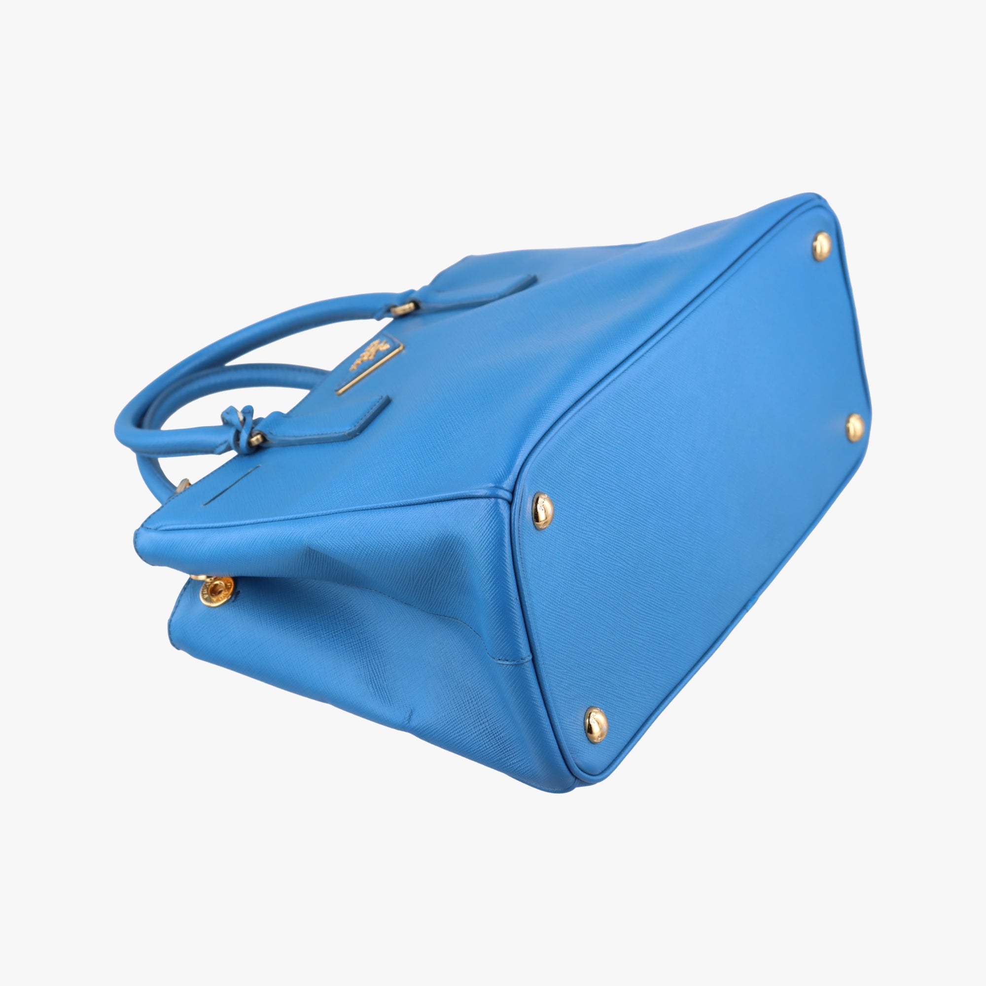 Vintage Prada Galleria Blue SAFFIANO Leather BN1801 shoulderbag | stylenewstar