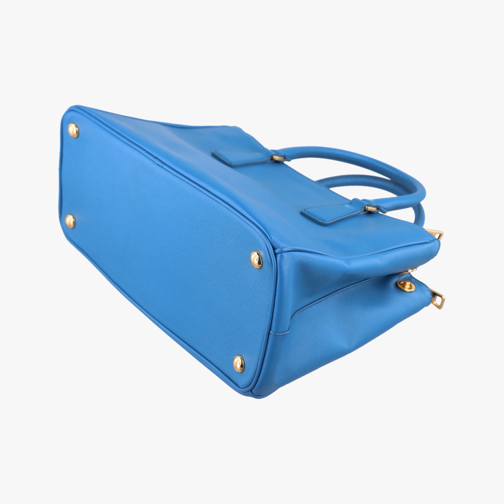 Vintage Prada Galleria Blue SAFFIANO Leather BN1801 shoulderbag | stylenewstar