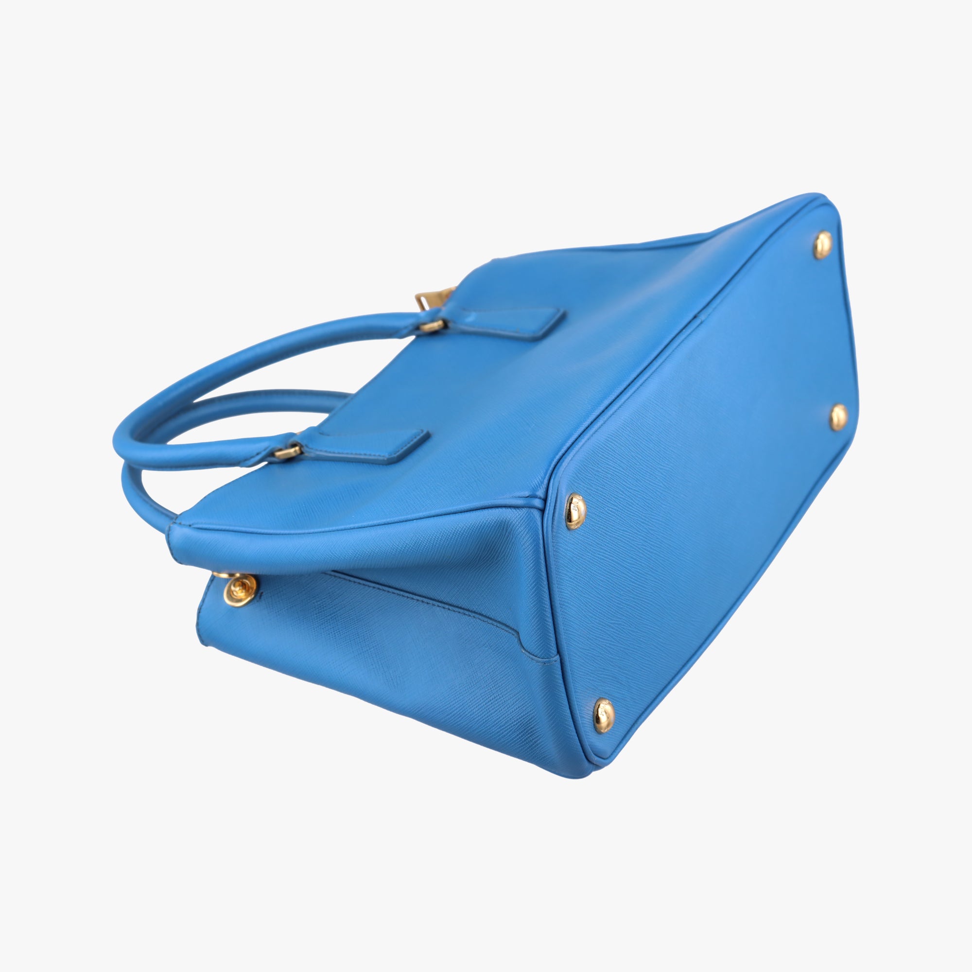 Vintage Prada Galleria Blue SAFFIANO Leather BN1801 shoulderbag | stylenewstar