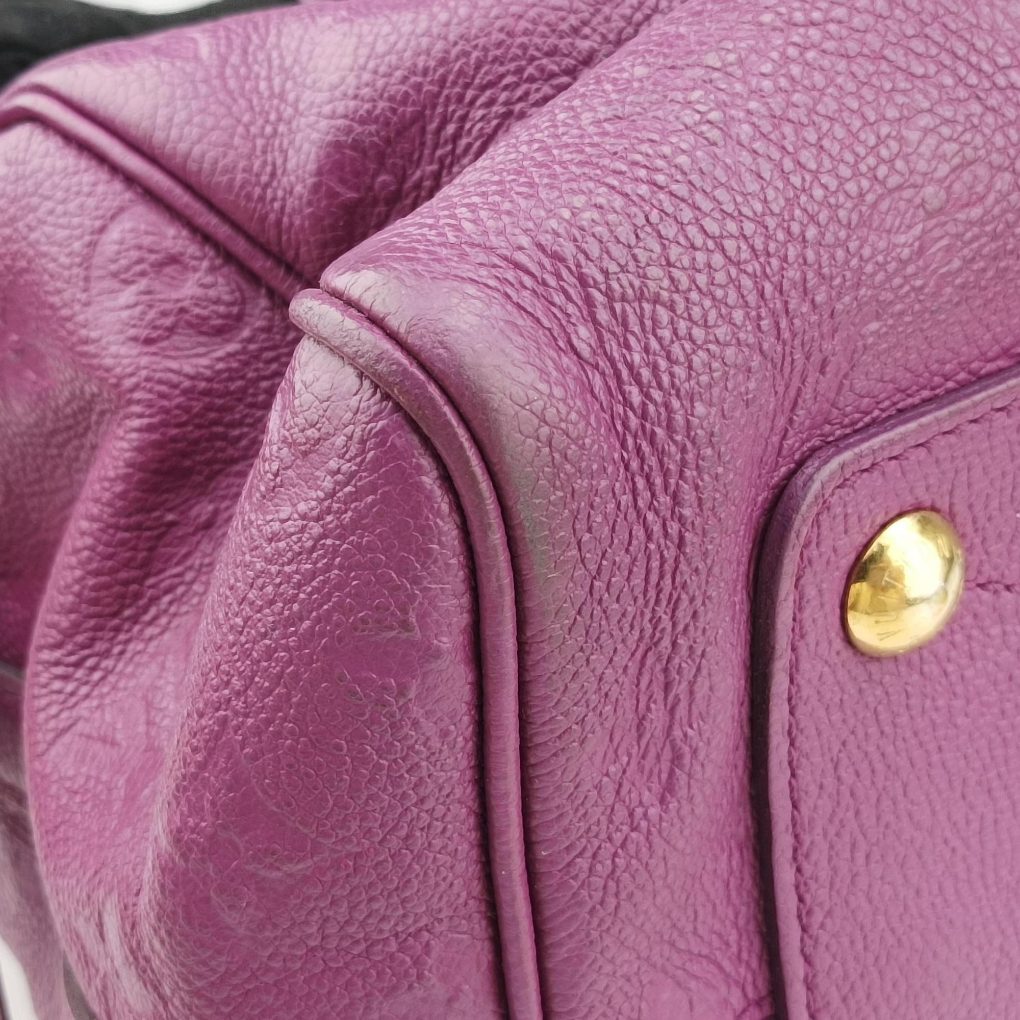 Pre-owned Louis Vuitton Speedy Bandouliere 30 Aurore Monogram Empreinte M40755 shoulderbag | stylenewstar