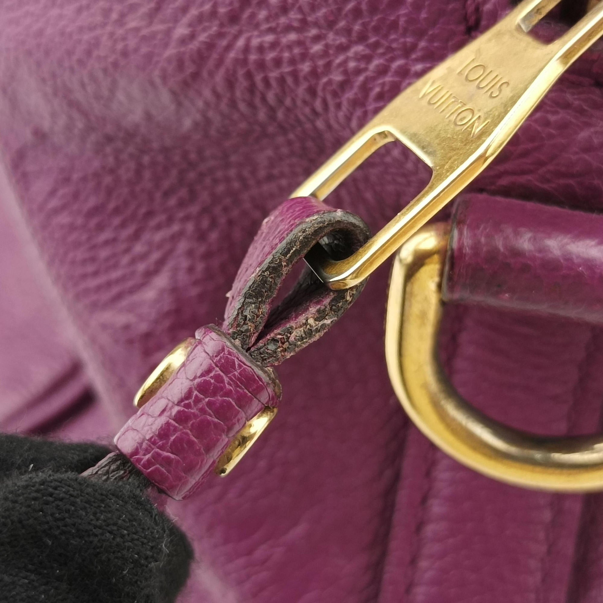 Pre-owned Louis Vuitton Speedy Bandouliere 30 Aurore Monogram Empreinte M40755 shoulderbag | stylenewstar