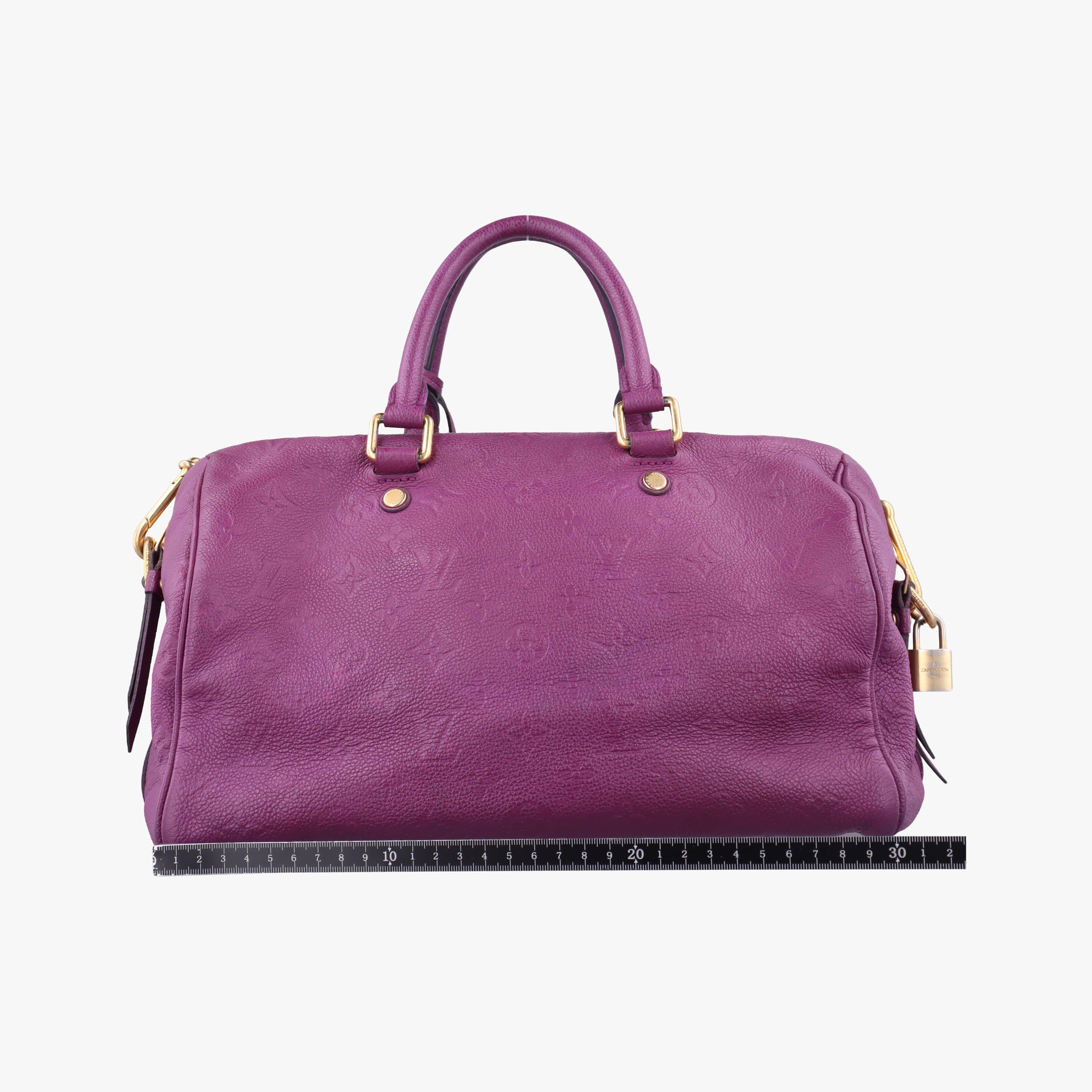 Pre-owned Louis Vuitton Speedy Bandouliere 30 Aurore Monogram Empreinte M40755 shoulderbag | stylenewstar